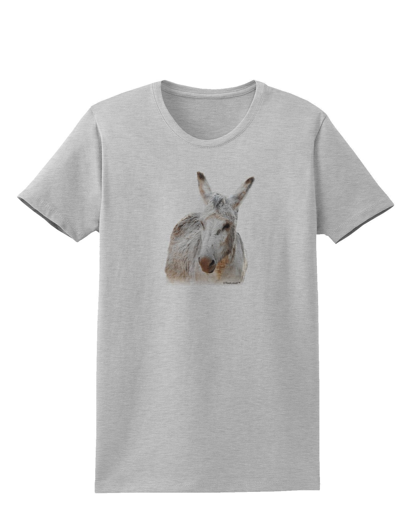 Burro Cutout Womens T-Shirt-Womens T-Shirt-TooLoud-AshGray-XXXX-Large-Davson Sales