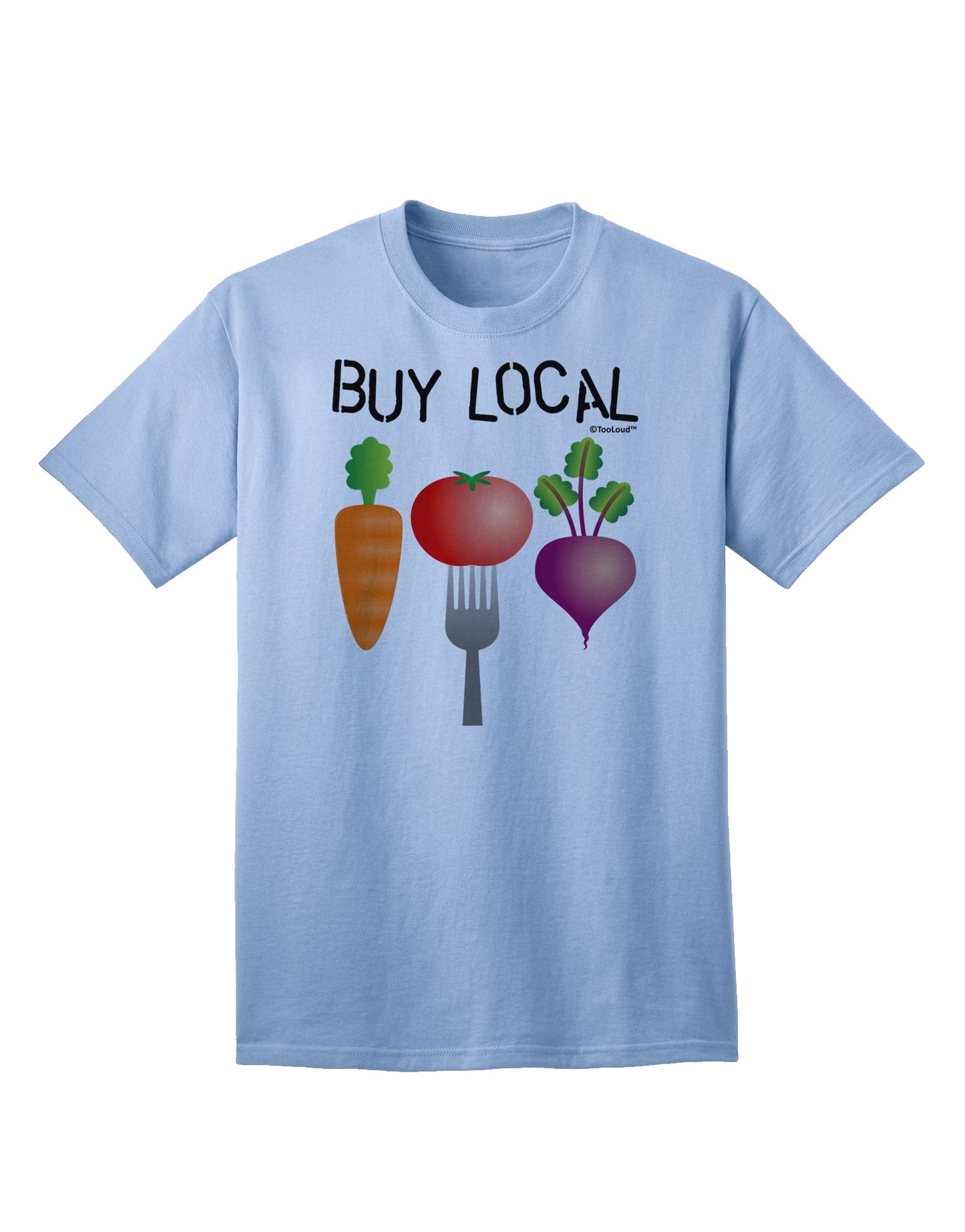 Buy Local - Vegetables Design Adult T-Shirt-Mens T-Shirt-TooLoud-Light-Blue-Small-Davson Sales