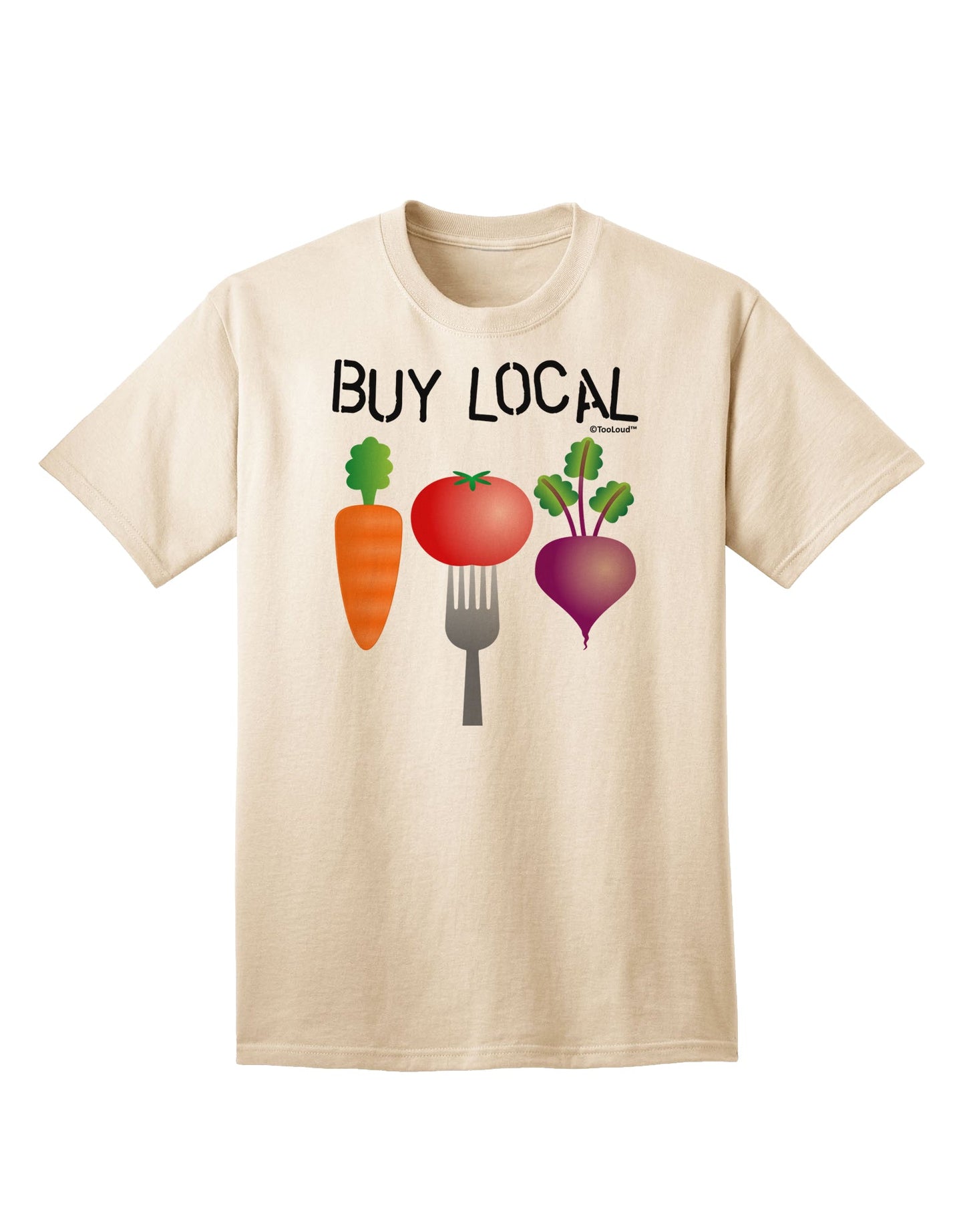 Buy Local - Vegetables Design Adult T-Shirt-Mens T-Shirt-TooLoud-Natural-Small-Davson Sales