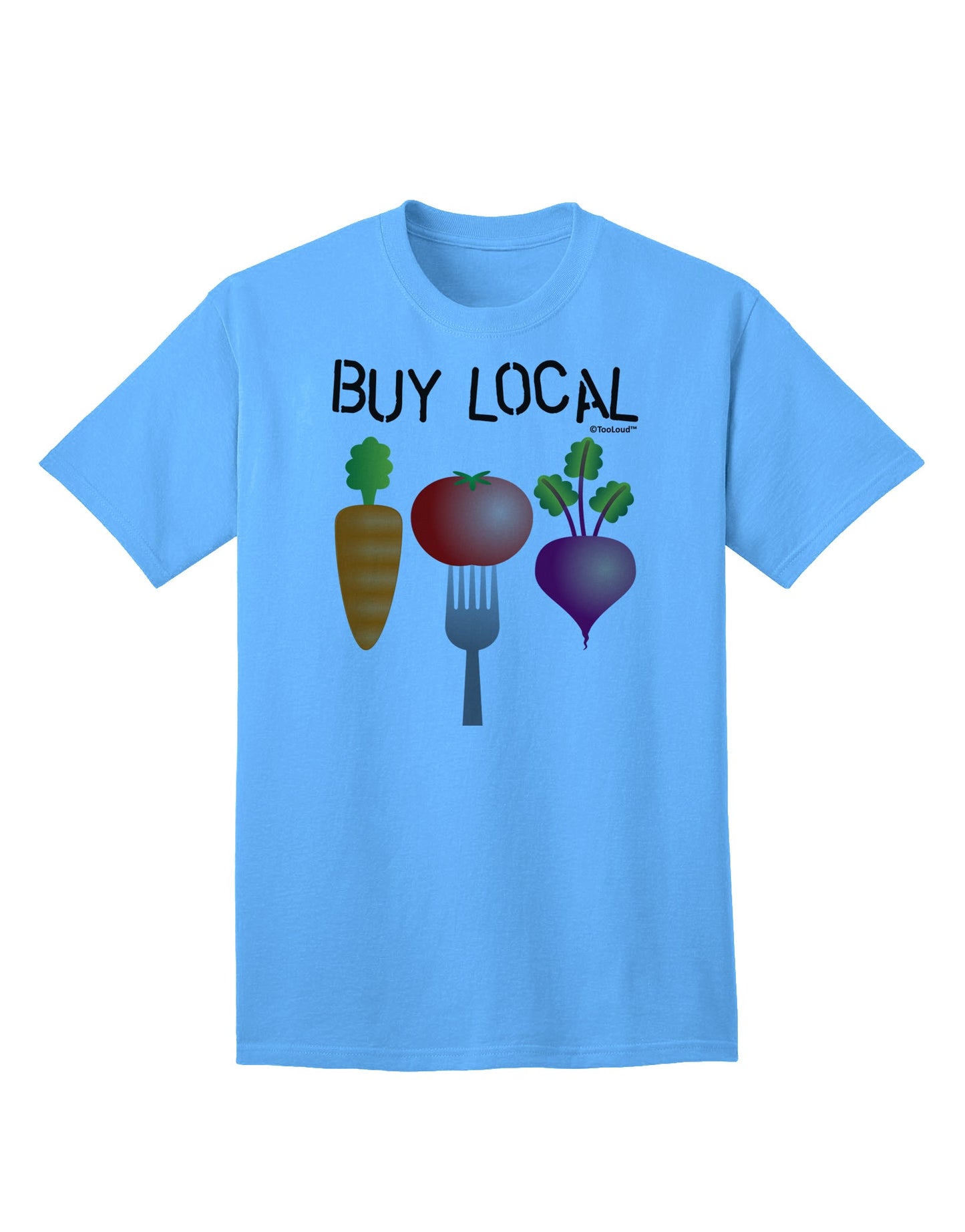 Buy Local - Vegetables Design Adult T-Shirt-Mens T-Shirt-TooLoud-Aquatic-Blue-Small-Davson Sales