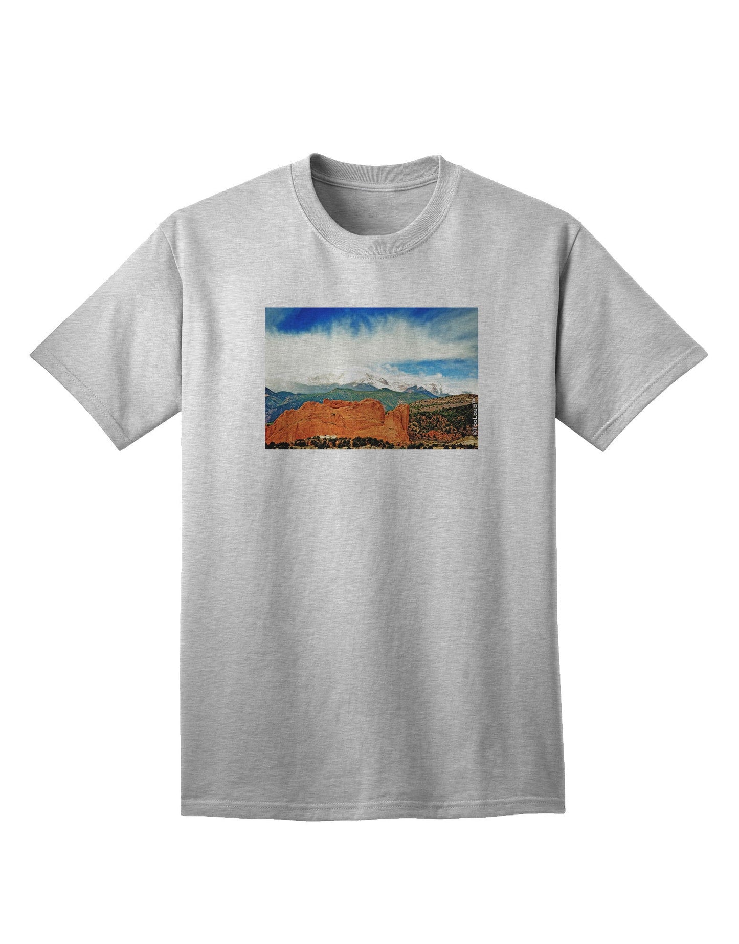 CO Beautiful View Adult T-Shirt-Mens T-Shirt-TooLoud-AshGray-Small-Davson Sales