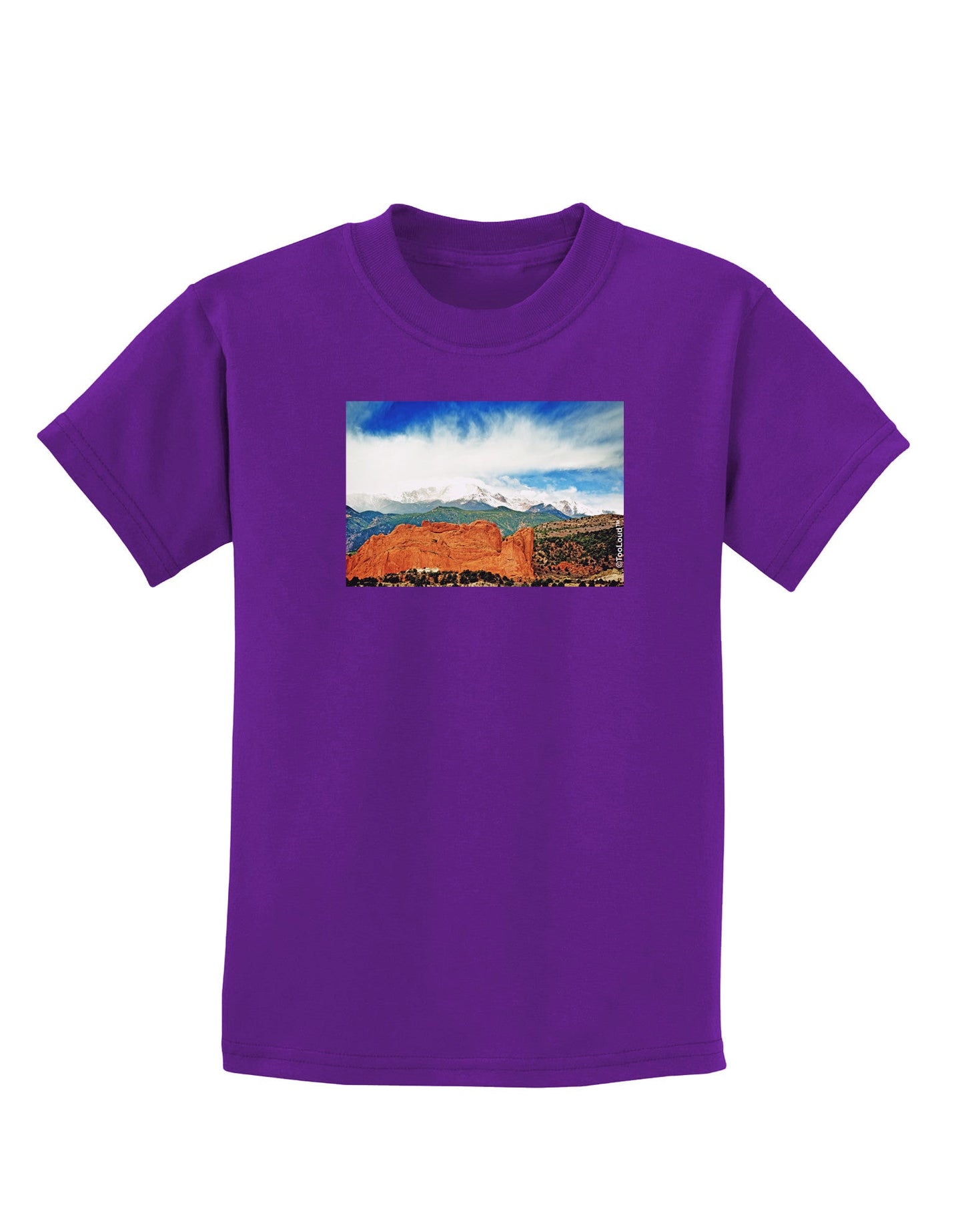 CO Beautiful View Childrens Dark T-Shirt-Childrens T-Shirt-TooLoud-Purple-X-Small-Davson Sales