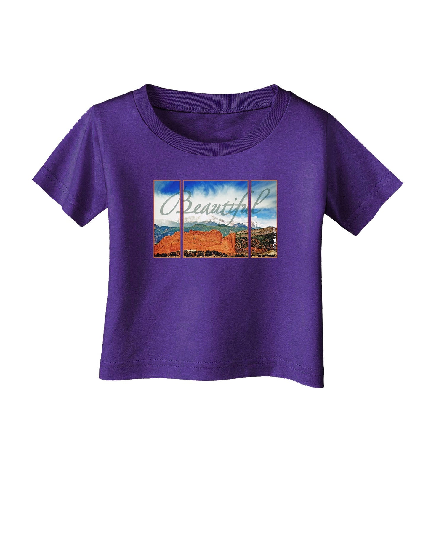 CO Beautiful View Text Infant T-Shirt Dark-Infant T-Shirt-TooLoud-Purple-06-Months-Davson Sales