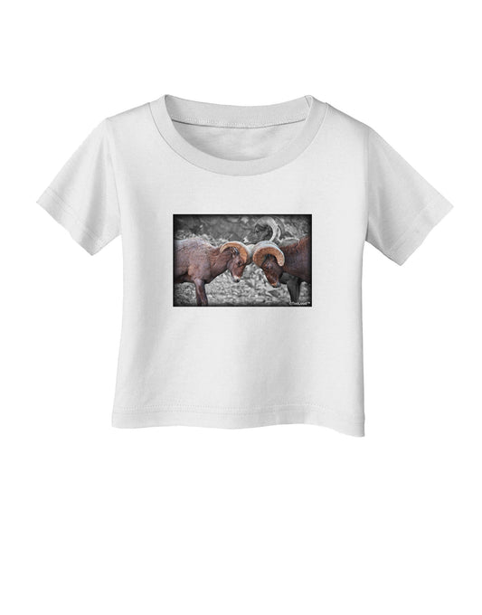 CO Bighorn Head Butt Desaturated Infant T-Shirt-Infant T-Shirt-TooLoud-White-06-Months-Davson Sales