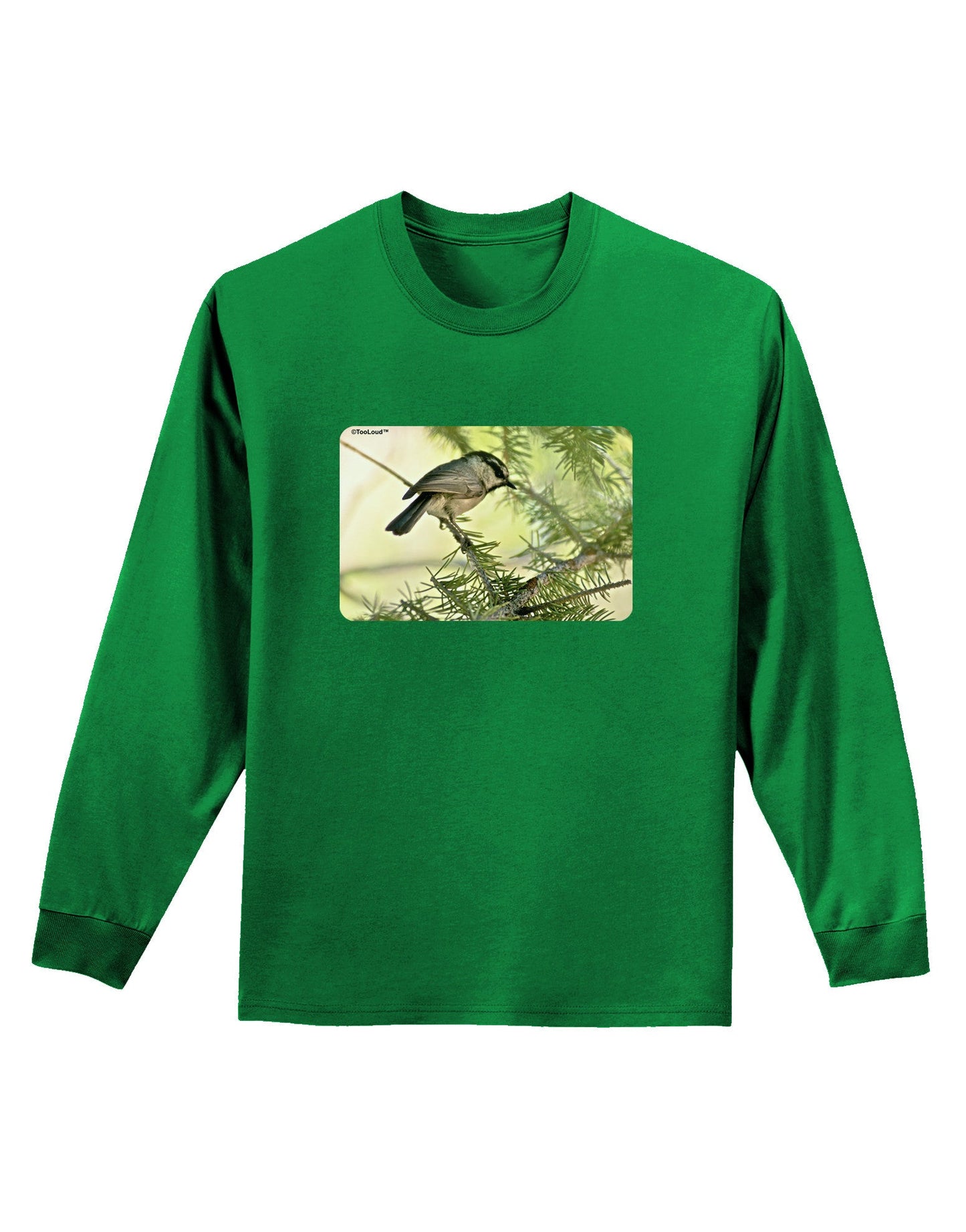 CO Chickadee Adult Long Sleeve Dark T-Shirt-TooLoud-Kelly-Green-Small-Davson Sales