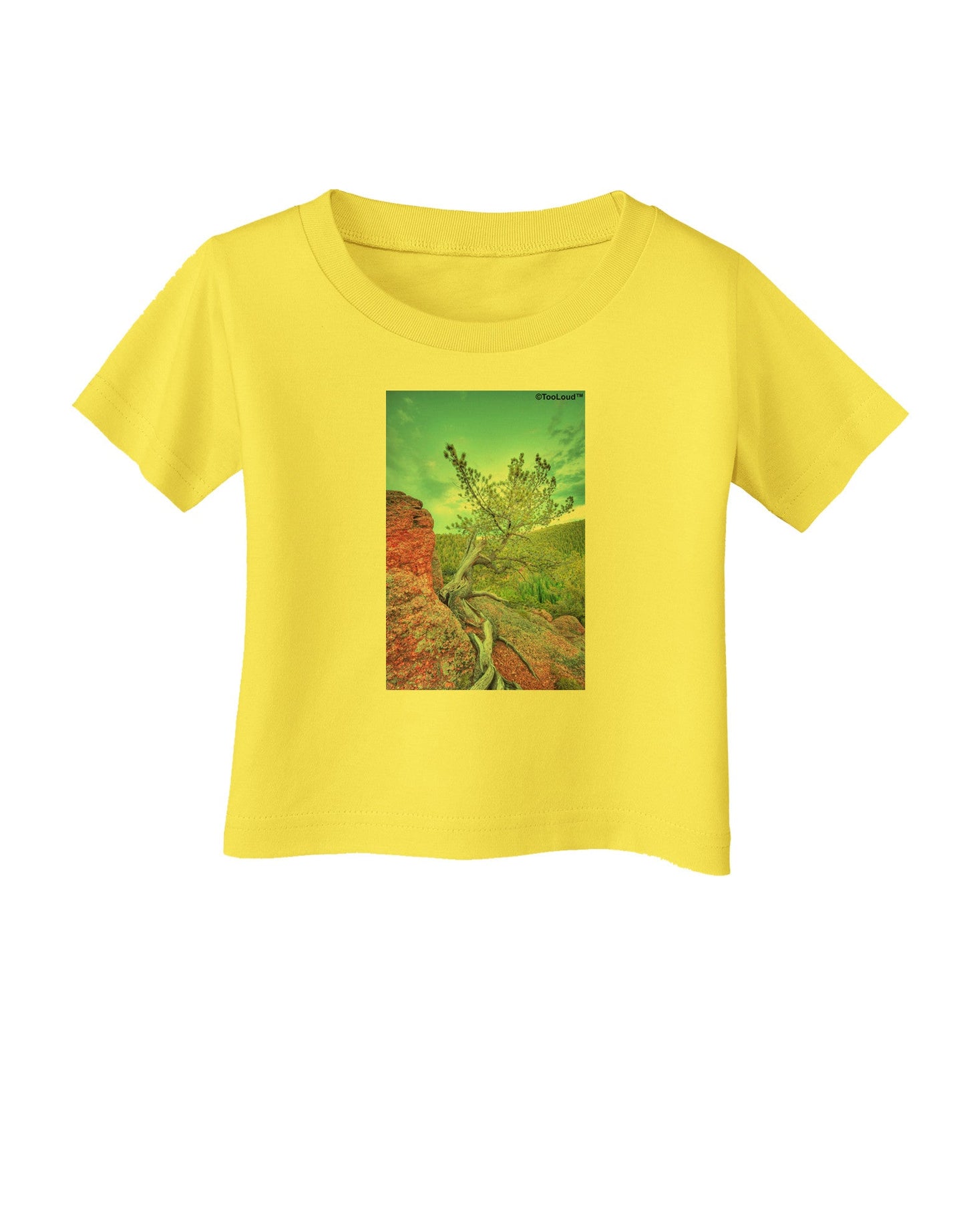 CO Cliffside Tree Infant T-Shirt-Infant T-Shirt-TooLoud-Yellow-06-Months-Davson Sales