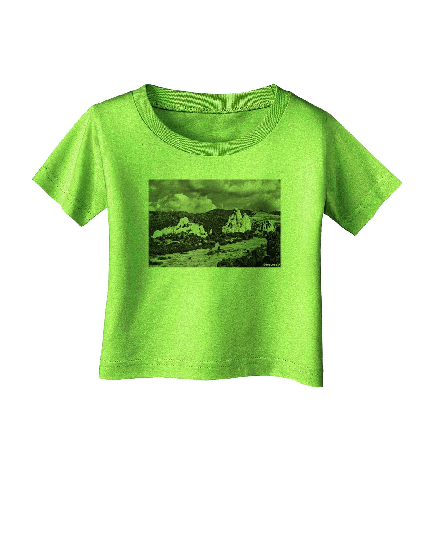 CO Mountain Forest Scene Infant T-Shirt-Infant T-Shirt-TooLoud-Lime-Green-06-Months-Davson Sales