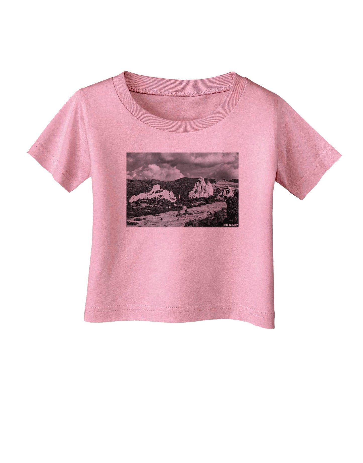 CO Mountain Forest Scene Infant T-Shirt-Infant T-Shirt-TooLoud-Candy-Pink-06-Months-Davson Sales