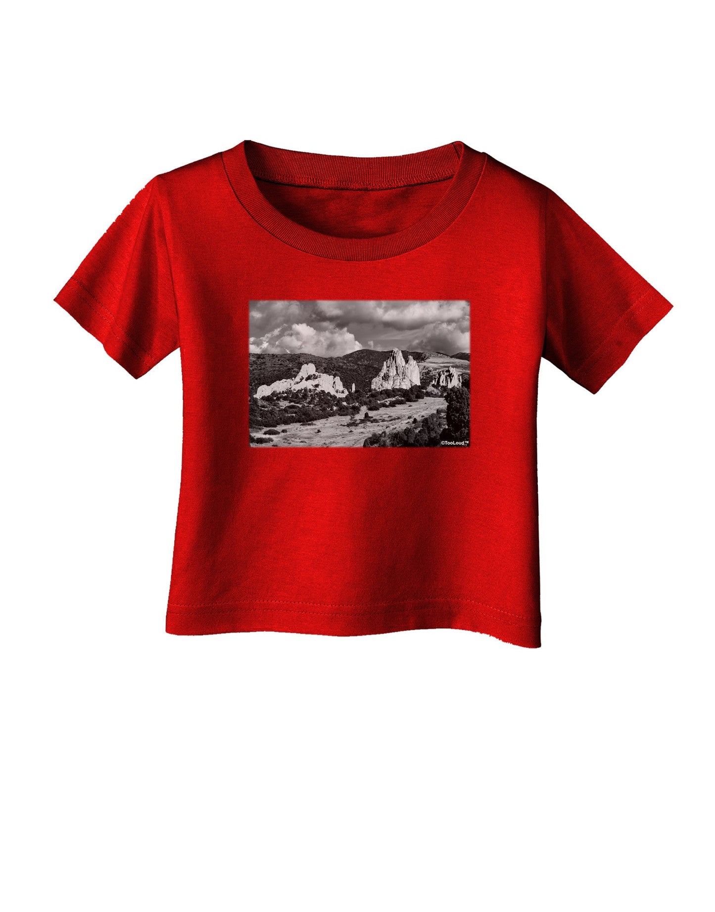 CO Mountain Forest Scene Infant T-Shirt Dark-Infant T-Shirt-TooLoud-Red-06-Months-Davson Sales