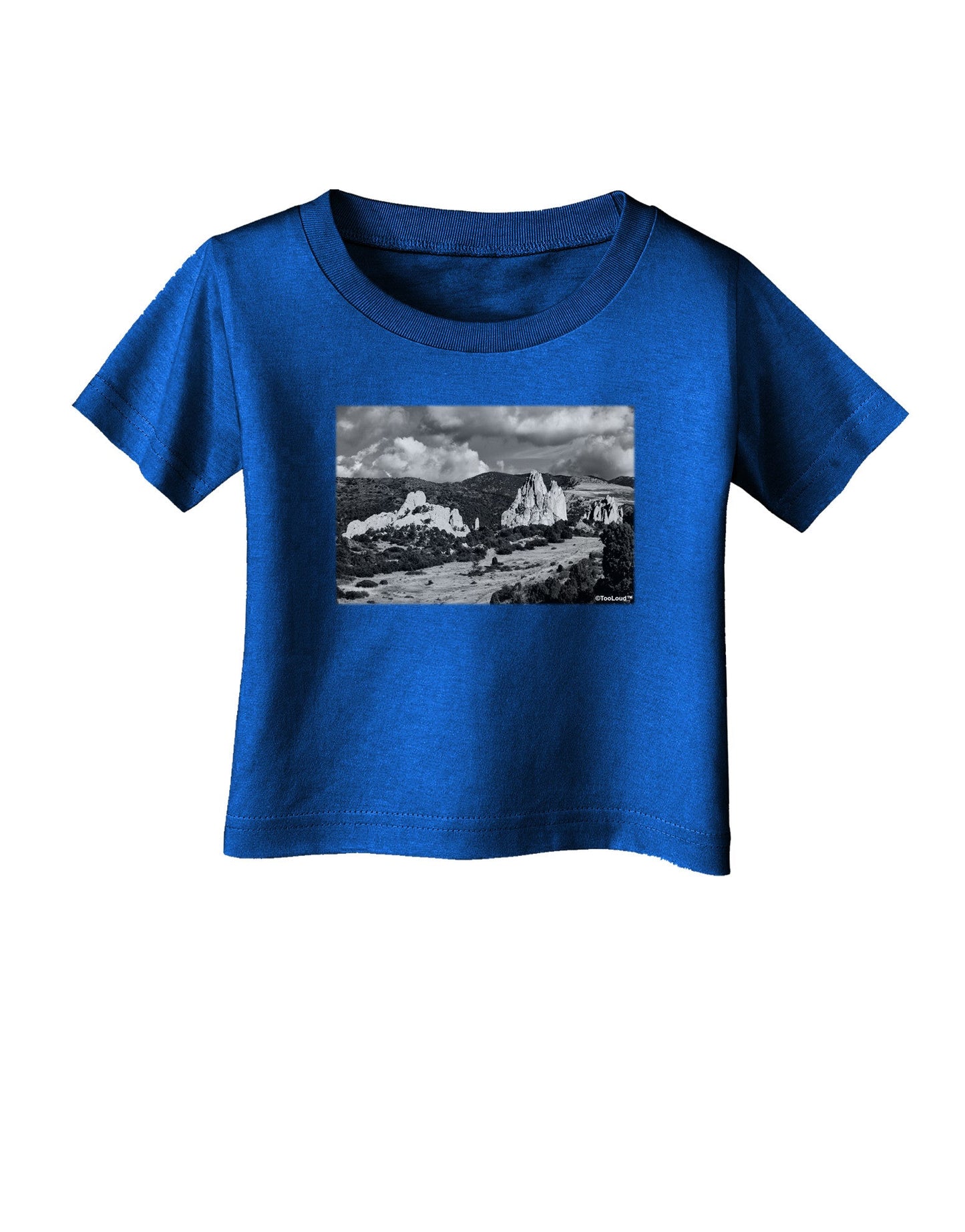 CO Mountain Forest Scene Infant T-Shirt Dark-Infant T-Shirt-TooLoud-Royal-Blue-06-Months-Davson Sales