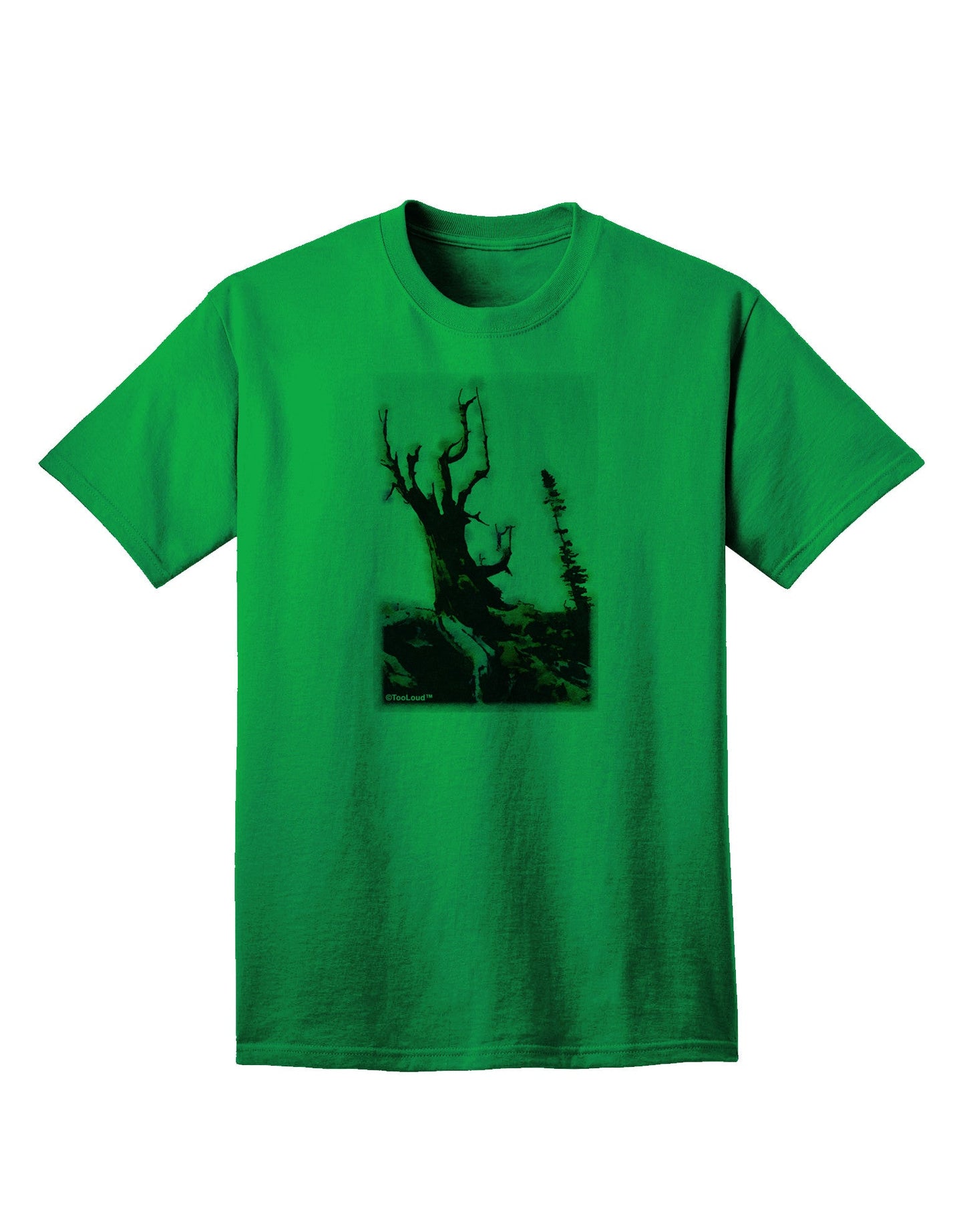 CO Mountain Scenery: Premium Watercolor-Print Adult T-Shirt Collection-Mens T-shirts-TooLoud-Kelly-Green-Small-Davson Sales