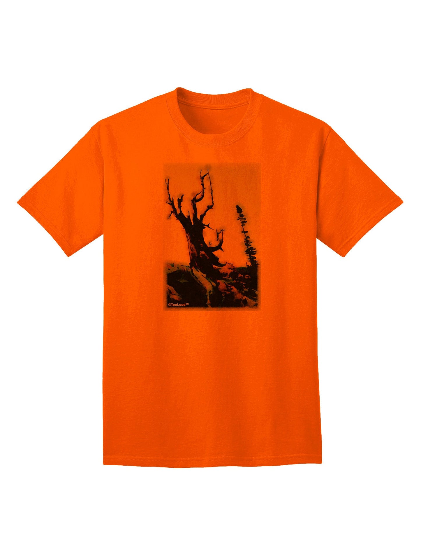 CO Mountain Scenery: Premium Watercolor-Print Adult T-Shirt Collection-Mens T-shirts-TooLoud-Orange-Small-Davson Sales