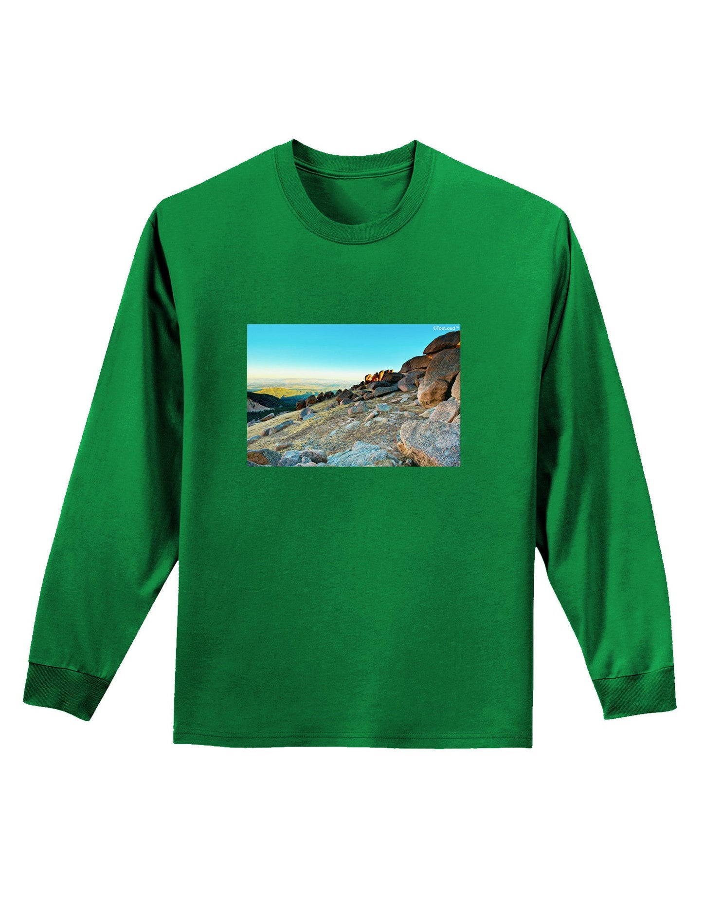 CO Rockies View Adult Long Sleeve Dark T-Shirt-TooLoud-Kelly-Green-Small-Davson Sales