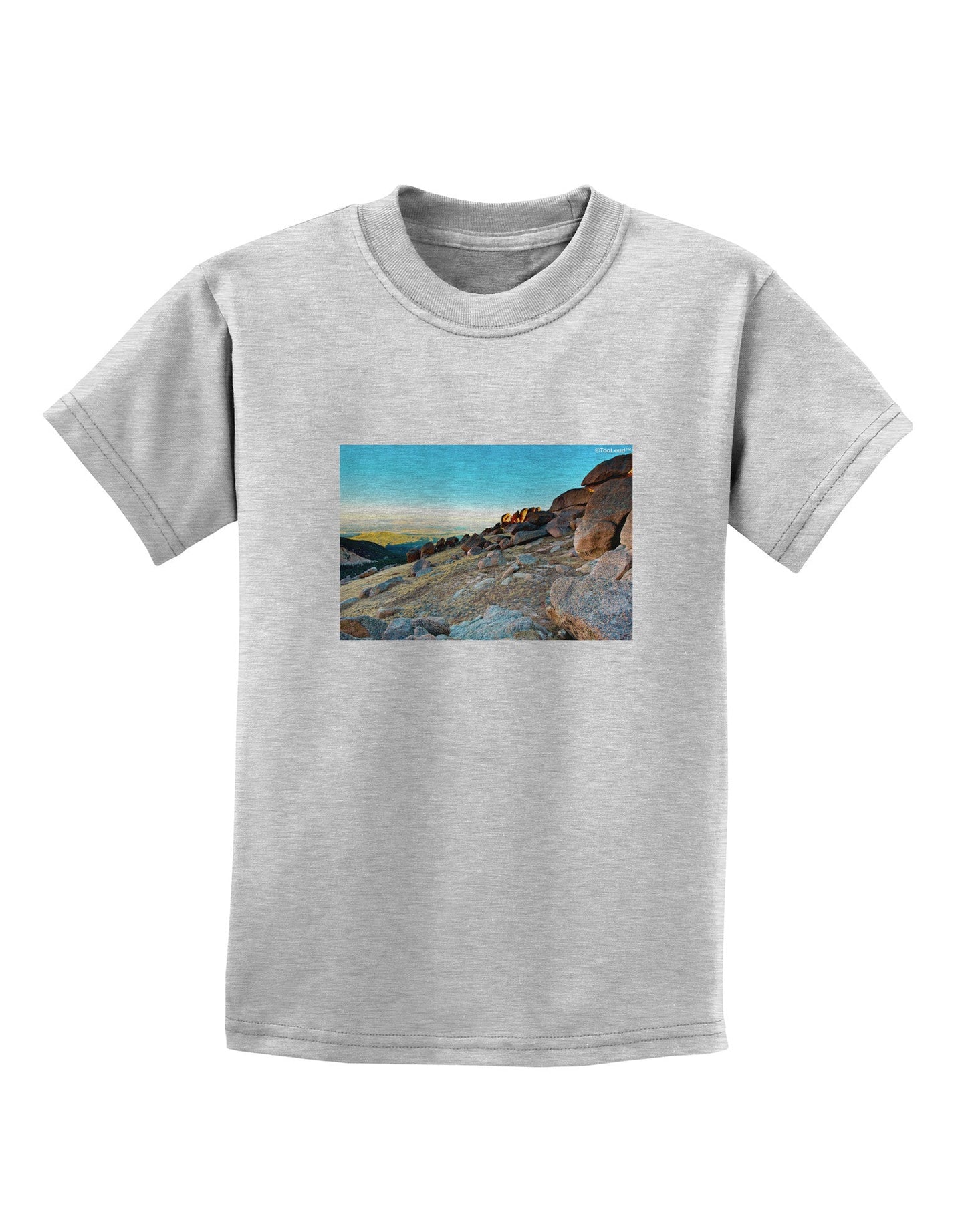 CO Rockies View Childrens T-Shirt-Childrens T-Shirt-TooLoud-AshGray-X-Small-Davson Sales