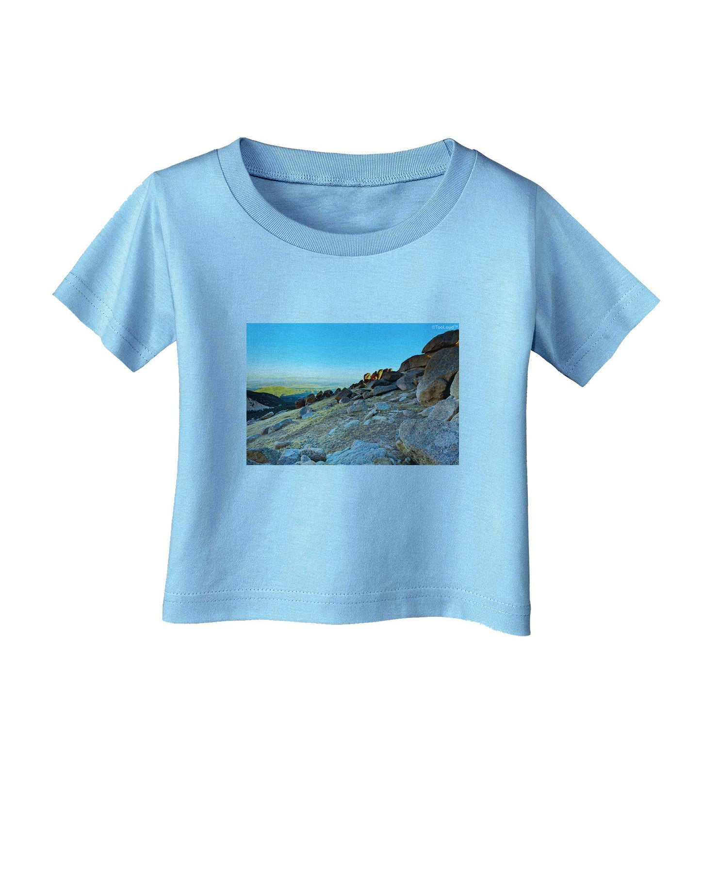 CO Rockies View Infant T-Shirt-Infant T-Shirt-TooLoud-Aquatic-Blue-06-Months-Davson Sales