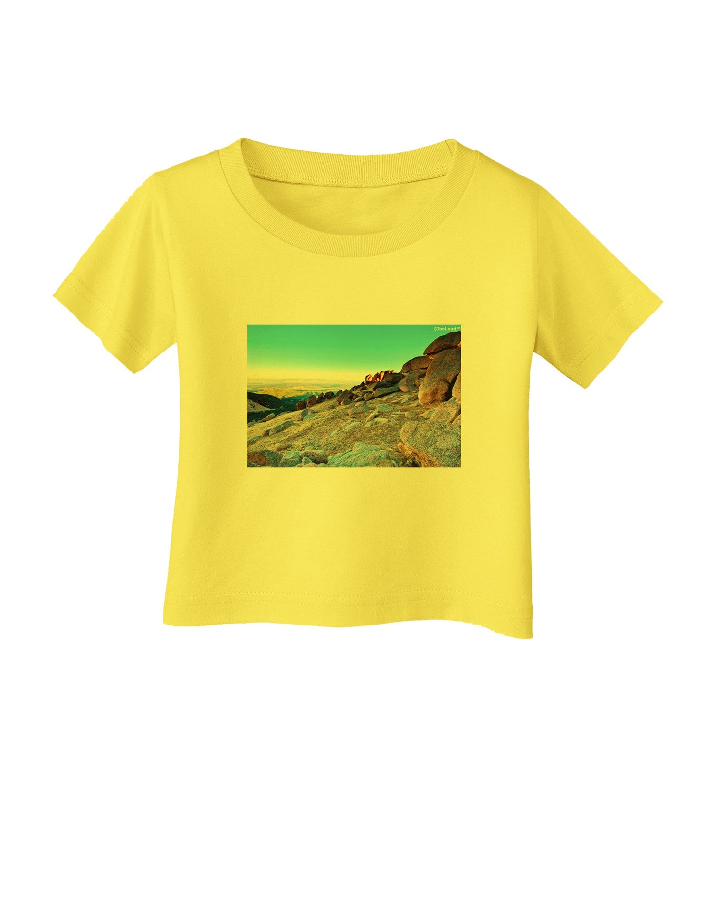 CO Rockies View Infant T-Shirt-Infant T-Shirt-TooLoud-Yellow-06-Months-Davson Sales
