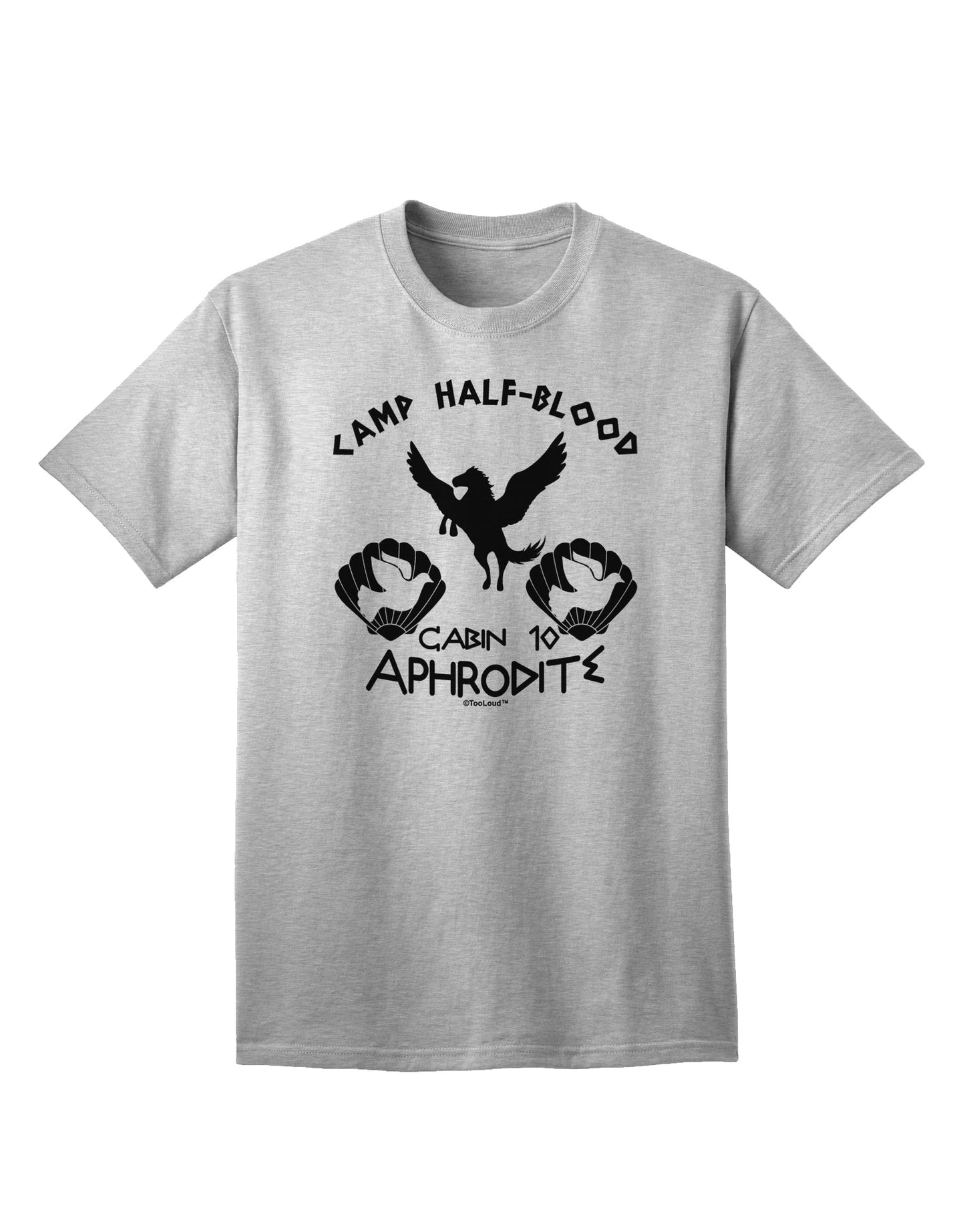 Cabin 10 Aphrodite Camp Half Blood Adult T-Shirt-Mens T-Shirt-TooLoud-AshGray-Small-Davson Sales