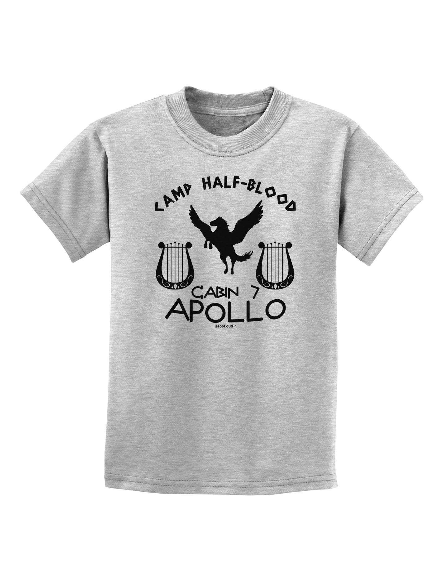 Cabin 7 Apollo Camp Half Blood Childrens T-Shirt-Childrens T-Shirt-TooLoud-AshGray-X-Small-Davson Sales