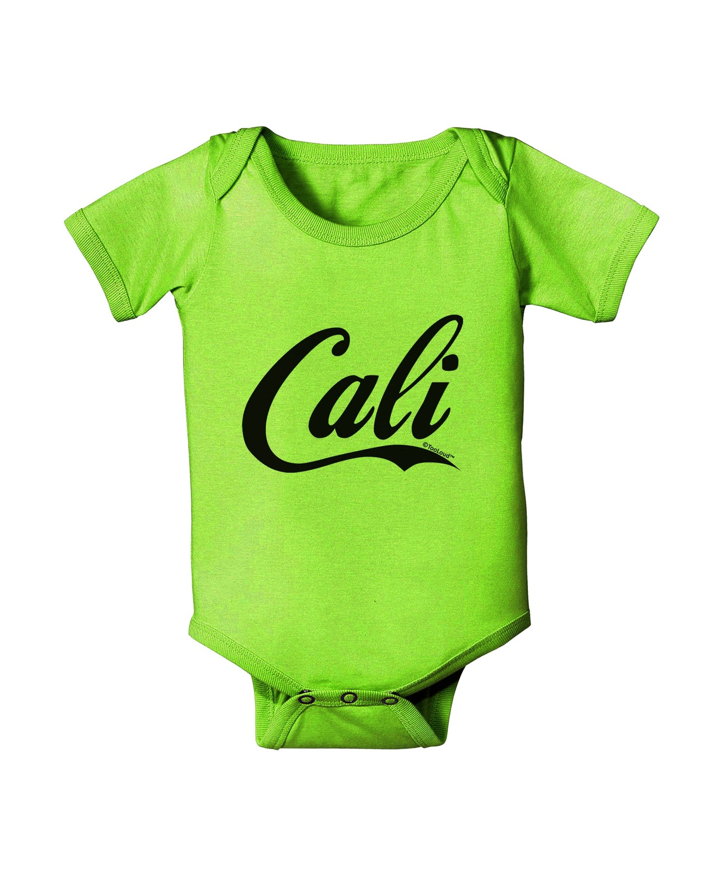 California Republic Design - Cali Baby Romper Bodysuit by TooLoud-Baby Romper-TooLoud-Lime-Green-06-Months-Davson Sales