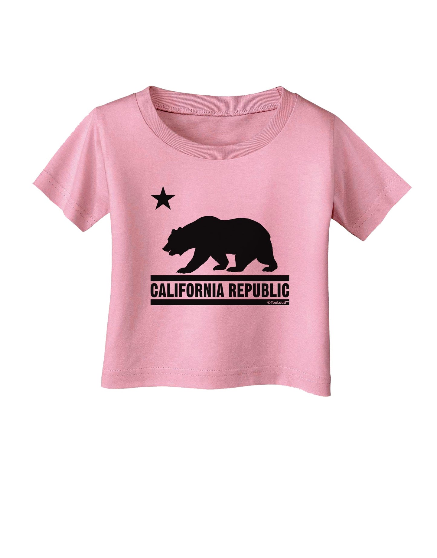 California Republic Design - Cali Bear Infant T-Shirt by TooLoud-Infant T-Shirt-TooLoud-Candy-Pink-06-Months-Davson Sales
