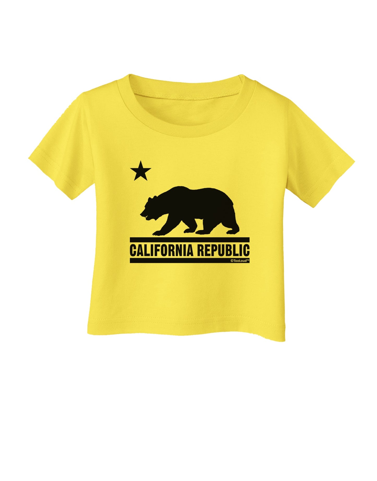 California Republic Design - Cali Bear Infant T-Shirt by TooLoud-Infant T-Shirt-TooLoud-Yellow-06-Months-Davson Sales