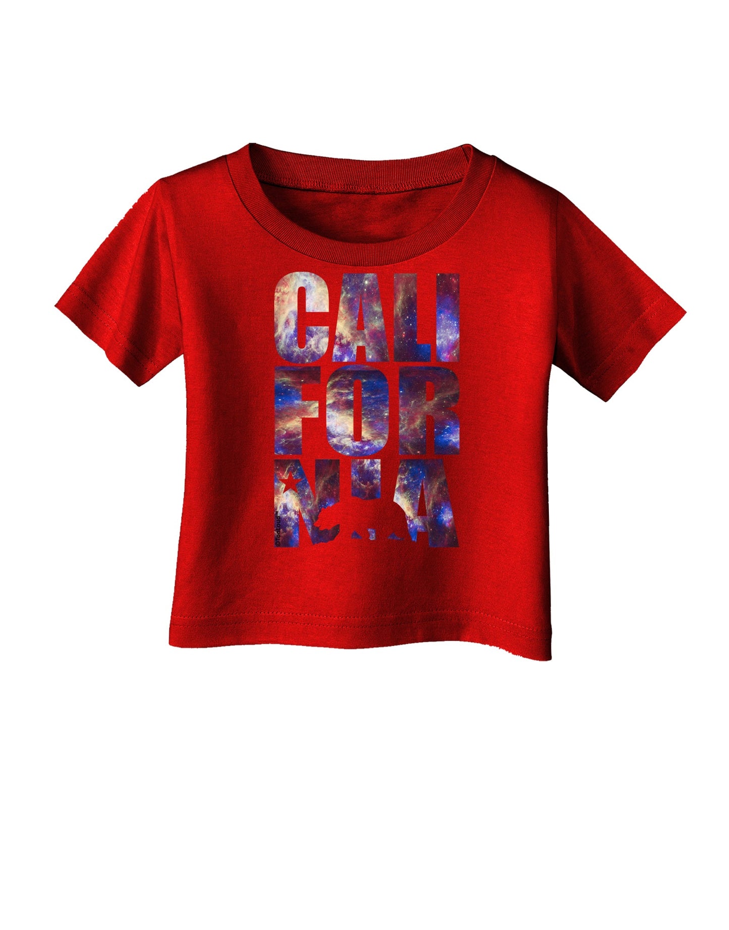 California Republic Design - Space Nebula Print Infant T-Shirt Dark by TooLoud-Infant T-Shirt-TooLoud-Clover-Green-06-Months-Davson Sales