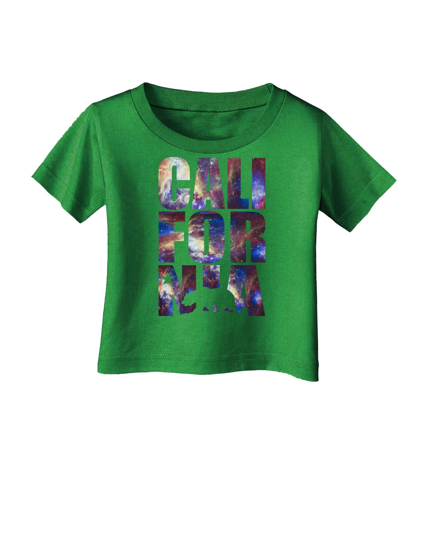 California Republic Design - Space Nebula Print Infant T-Shirt Dark by TooLoud-Infant T-Shirt-TooLoud-Royal-Blue-06-Months-Davson Sales