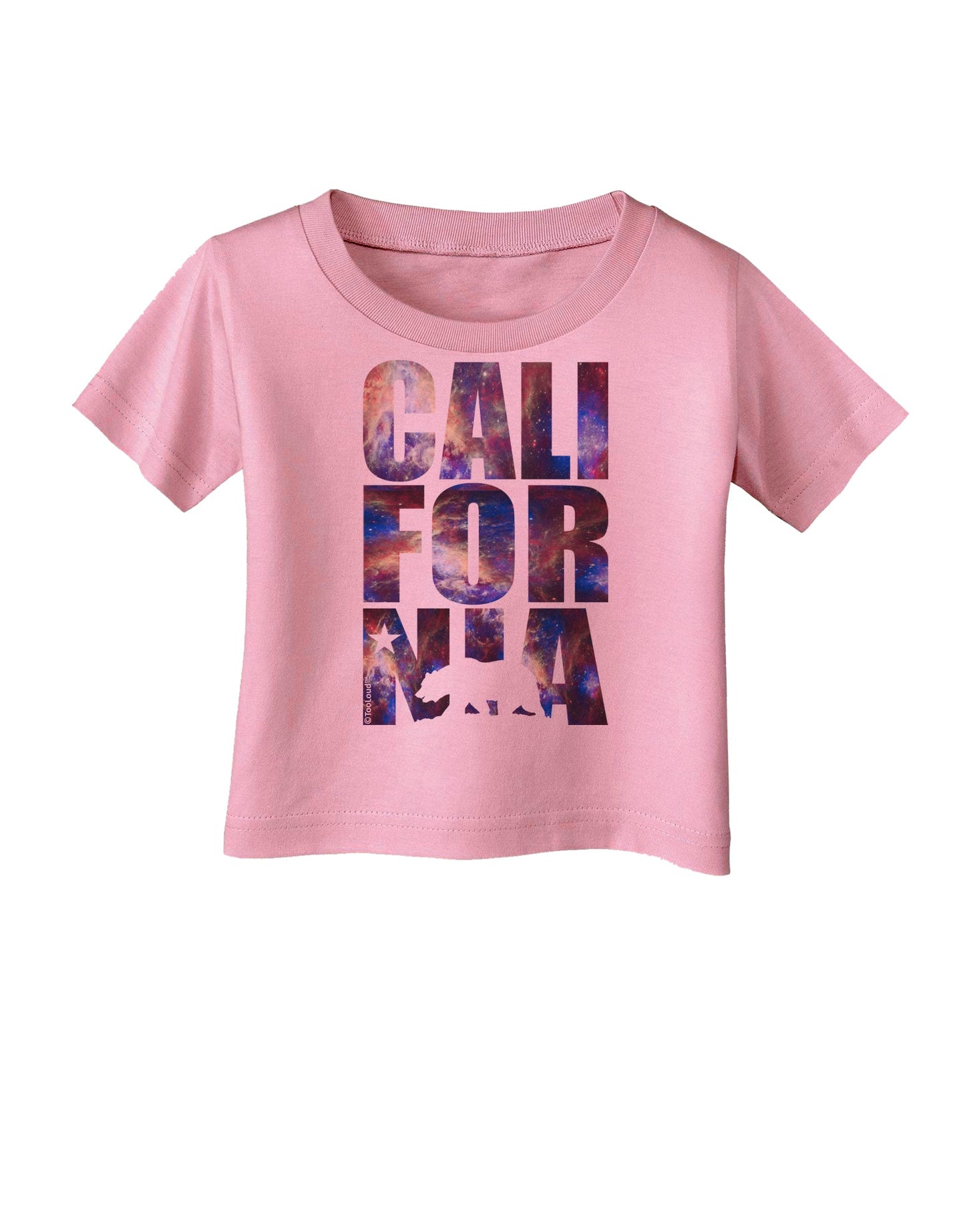California Republic Design - Space Nebula Print Infant T-Shirt by TooLoud-Infant T-Shirt-TooLoud-Candy-Pink-06-Months-Davson Sales