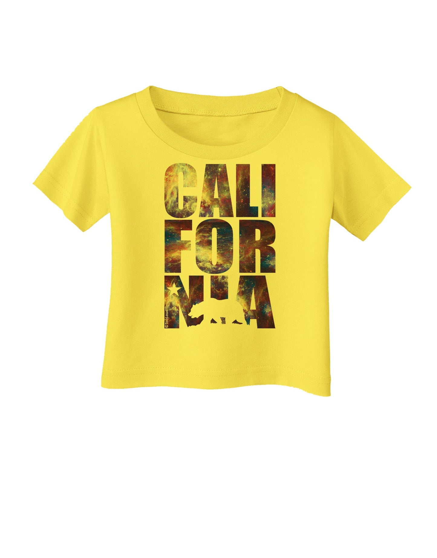 California Republic Design - Space Nebula Print Infant T-Shirt by TooLoud-Infant T-Shirt-TooLoud-Yellow-06-Months-Davson Sales