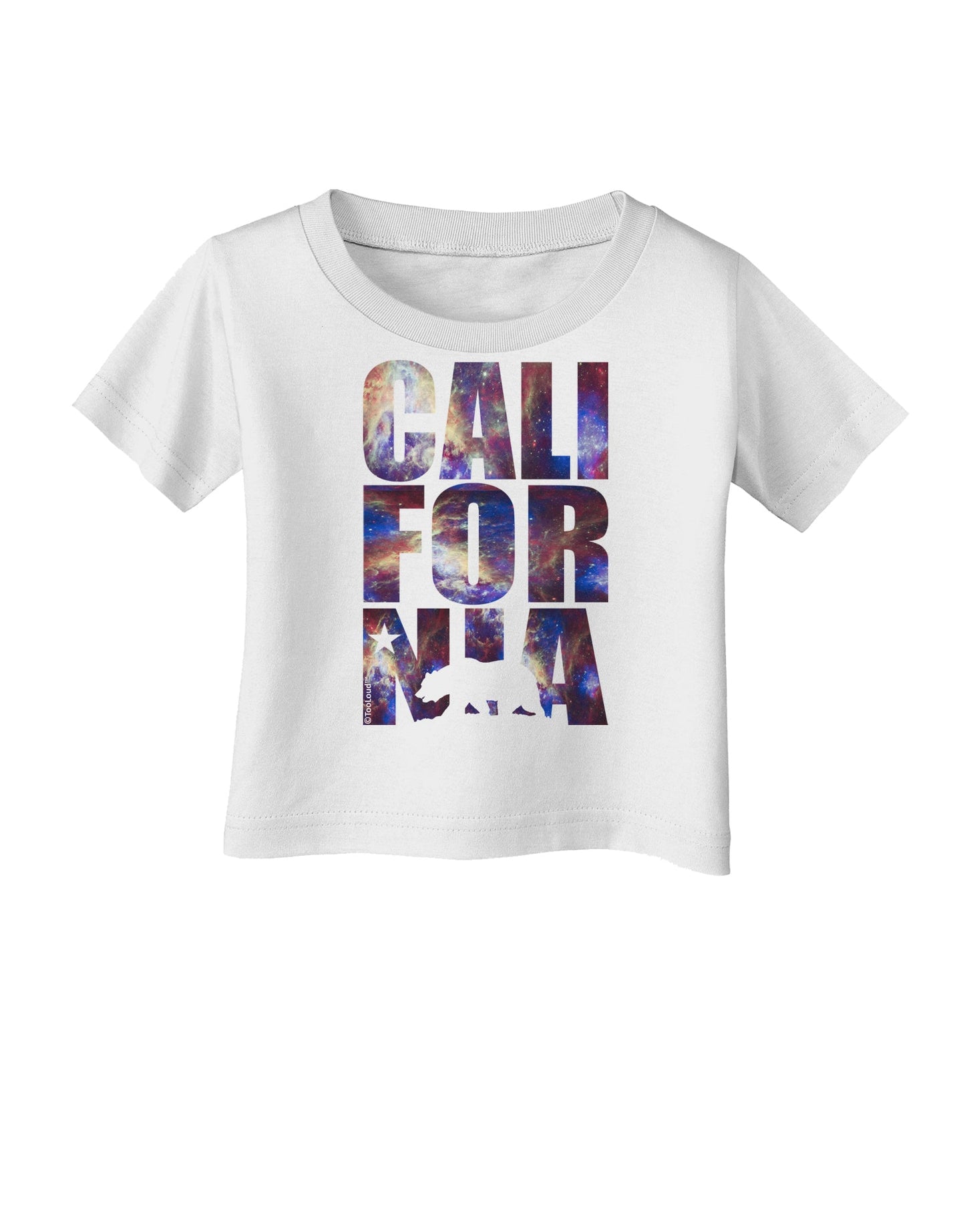 California Republic Design - Space Nebula Print Infant T-Shirt by TooLoud-Infant T-Shirt-TooLoud-White-06-Months-Davson Sales