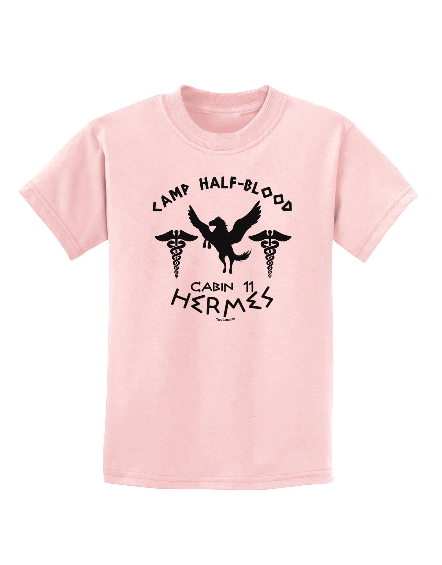 Camp Half Blood Cabin 11 Hermes Childrens T-Shirt-Childrens T-Shirt-TooLoud-PalePink-X-Small-Davson Sales
