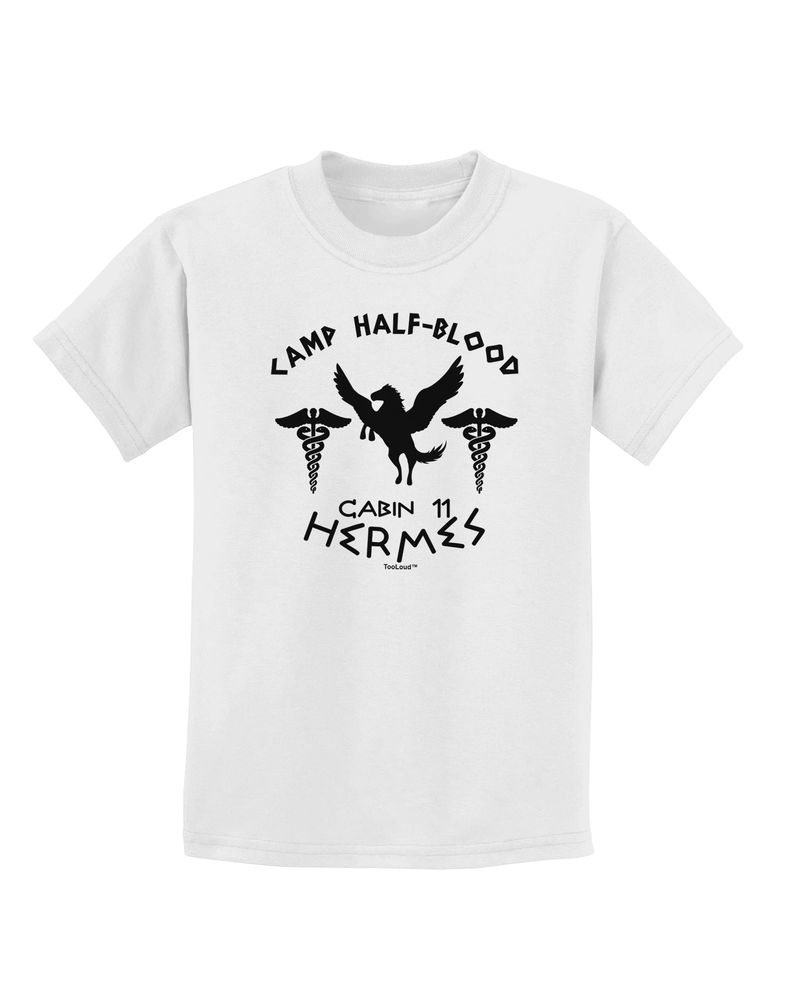 Camp Half Blood Cabin 11 Hermes Childrens T-Shirt-Childrens T-Shirt-TooLoud-White-X-Small-Davson Sales