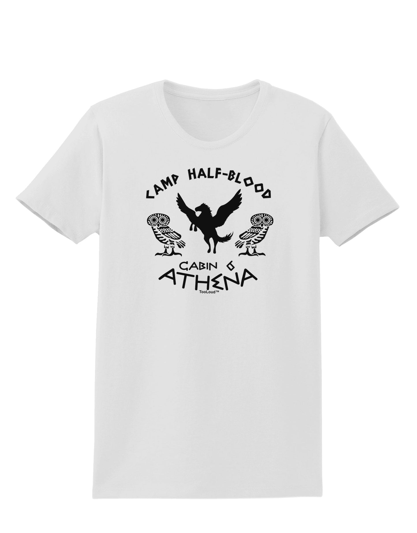 Camp Half Blood Cabin 6 Athena Womens T-Shirt-Womens T-Shirt-TooLoud-White-X-Small-Davson Sales