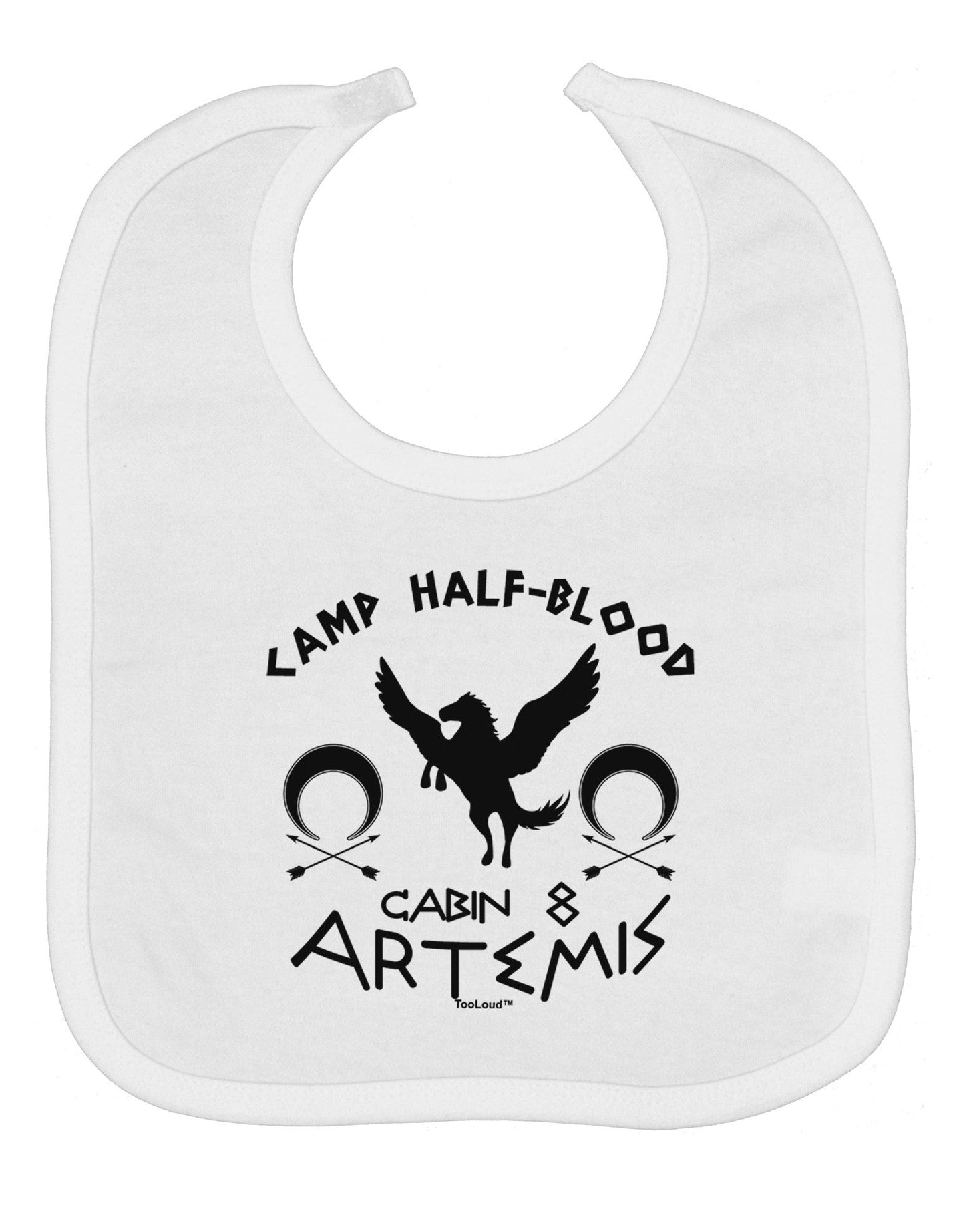 Camp Half Blood Cabin 8 Artemis Baby Bib