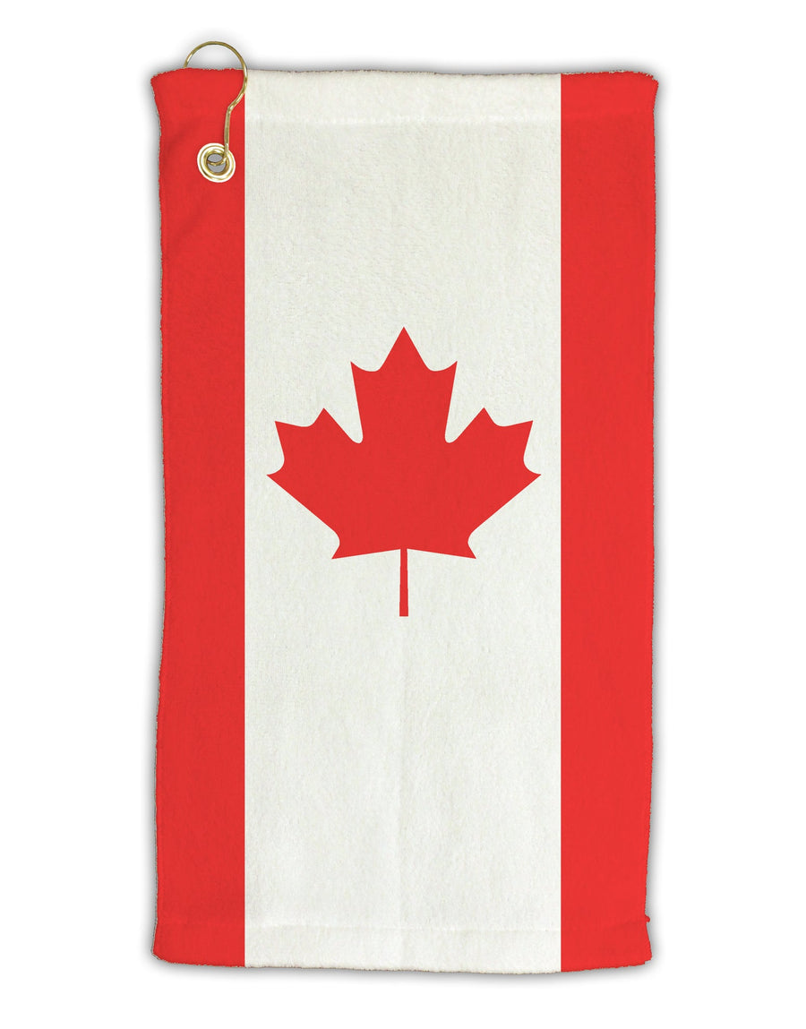 Canadian Flag All Over Micro Terry Gromet Golf Towel 15 x 22 Inch All Over Print by TooLoud-Golf Towel-TooLoud-White-Davson Sales