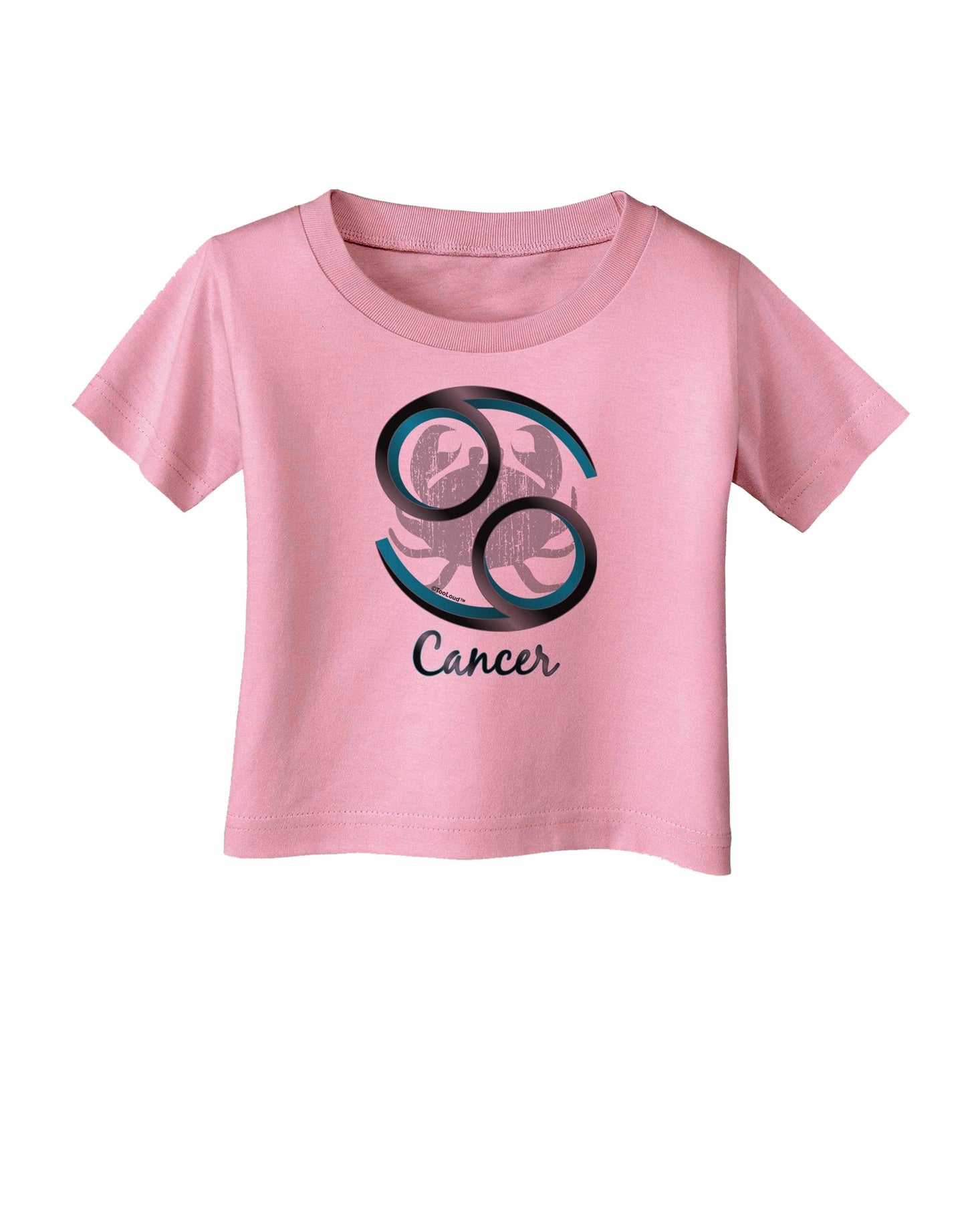 Cancer Symbol Infant T-Shirt-Infant T-Shirt-TooLoud-Candy-Pink-06-Months-Davson Sales