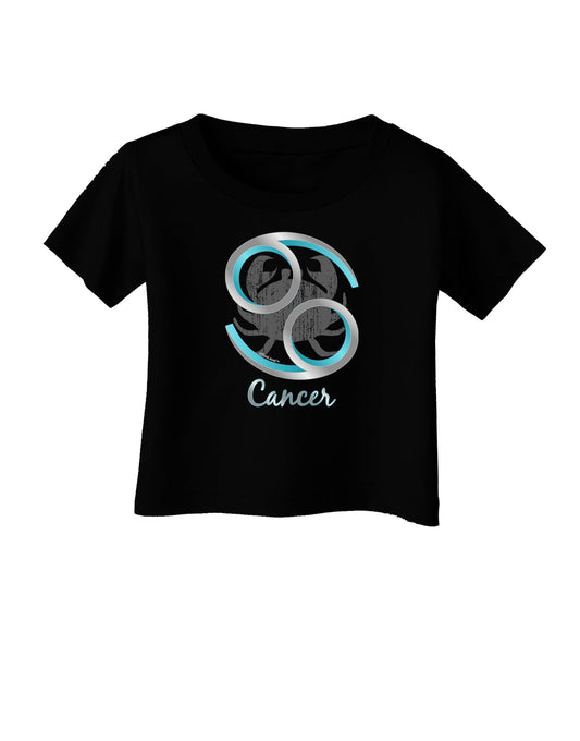 Cancer Symbol Infant T-Shirt Dark-Infant T-Shirt-TooLoud-Black-06-Months-Davson Sales