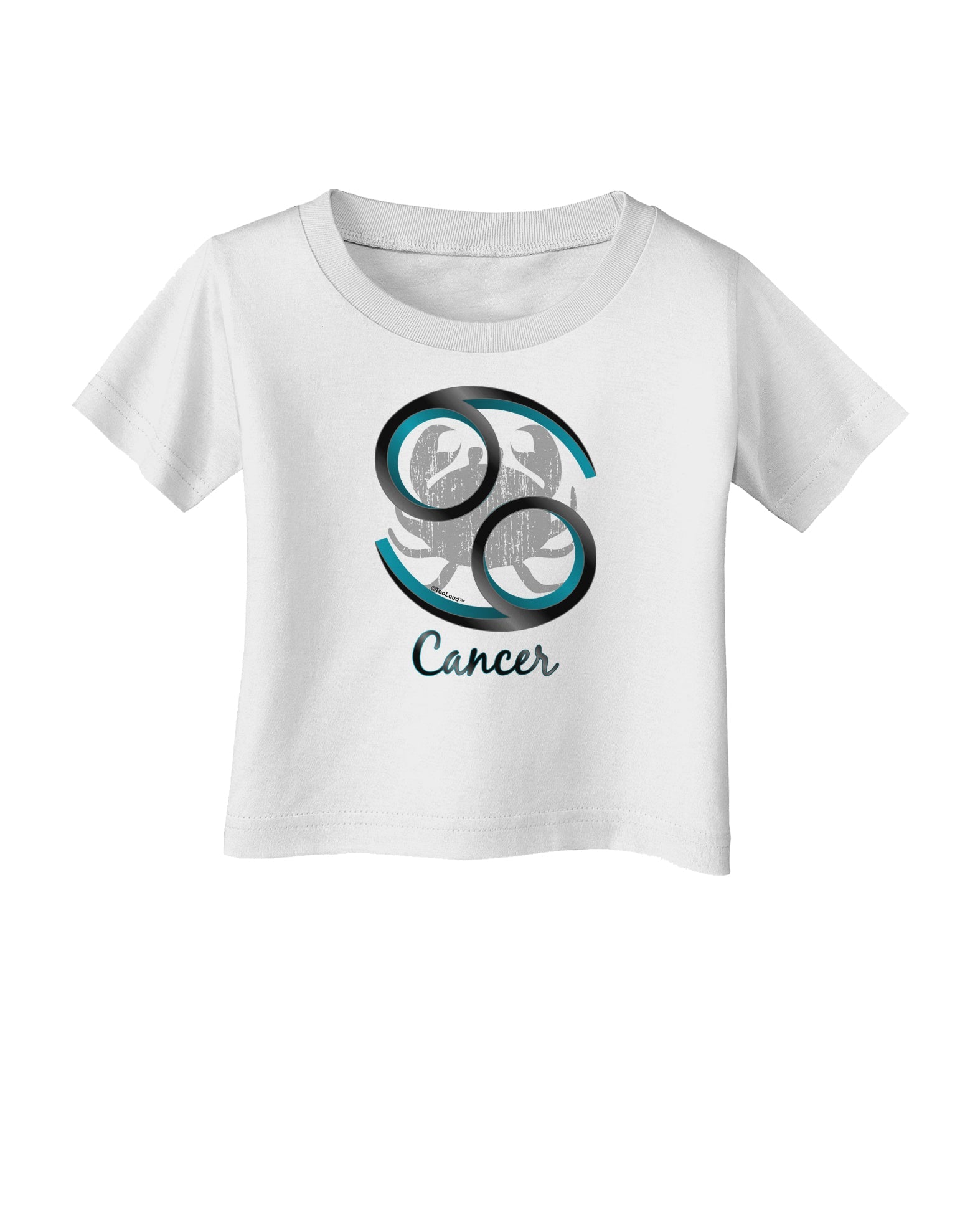 Cancer Symbol Infant T-Shirt-Infant T-Shirt-TooLoud-White-06-Months-Davson Sales
