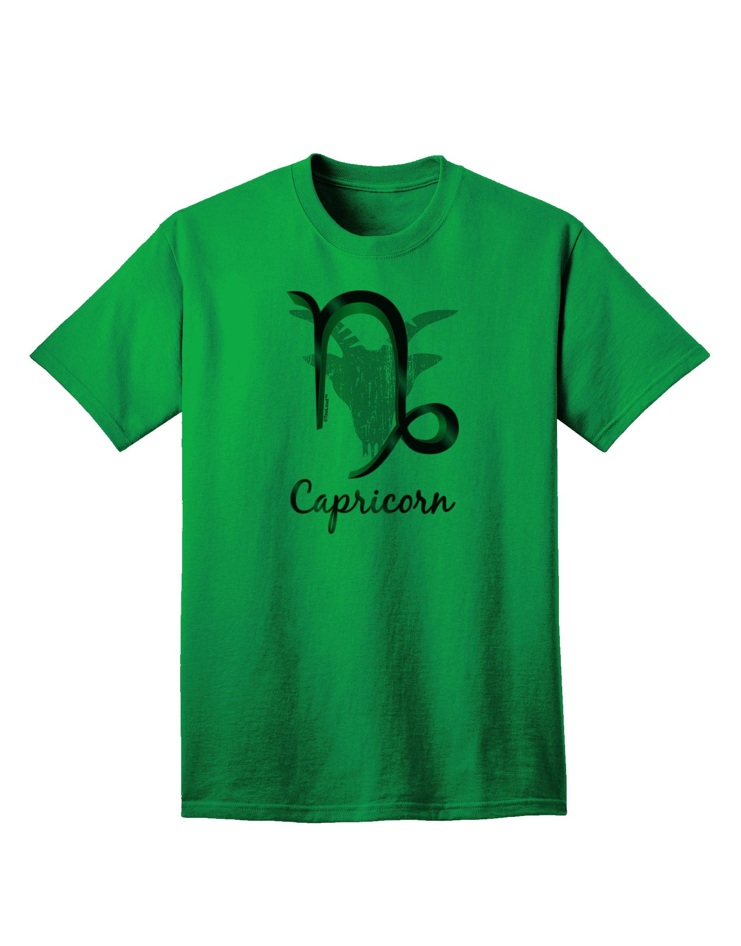 Capricorn Symbol Adult T-Shirt-unisex t-shirt-TooLoud-Kelly-Green-Small-Davson Sales