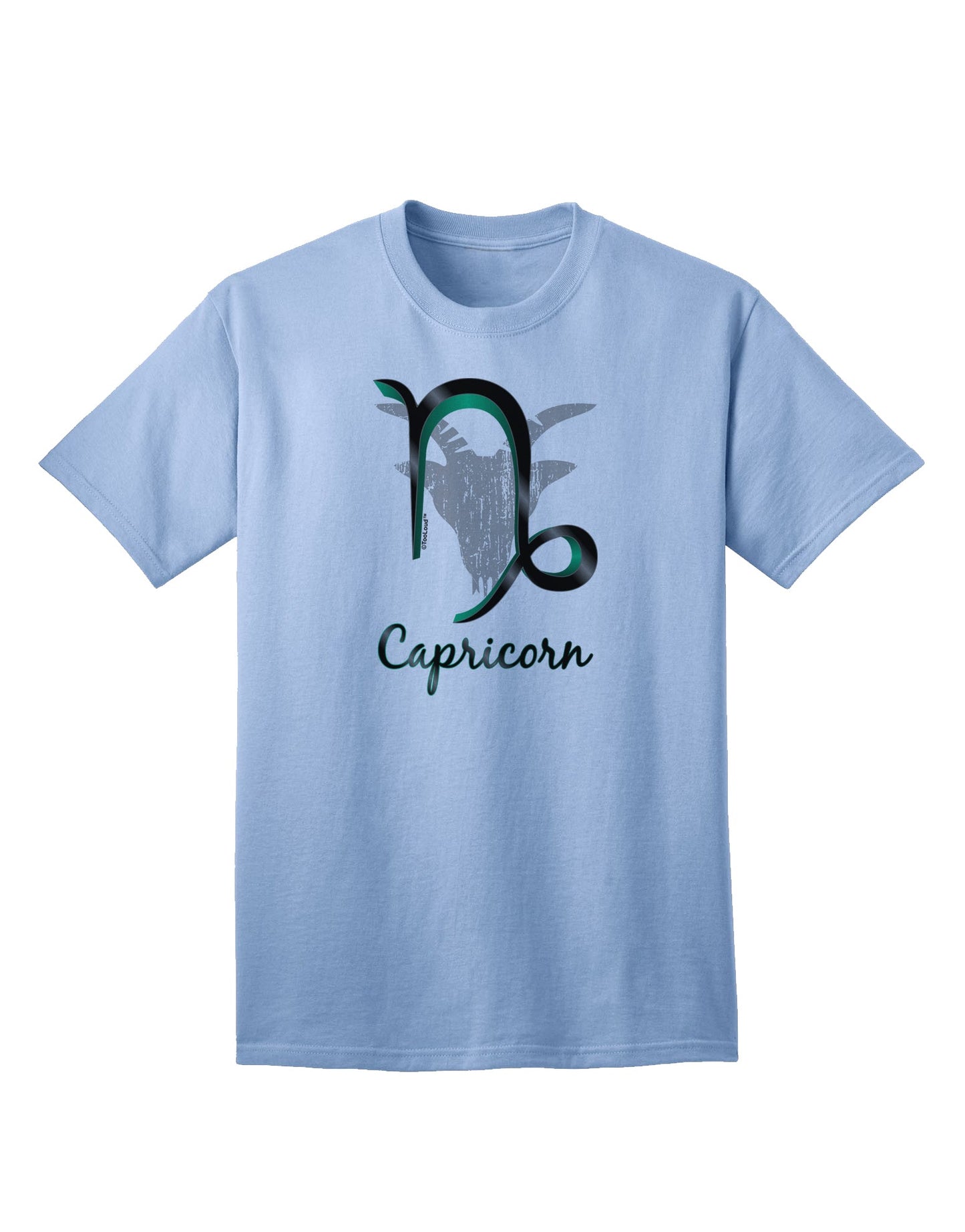 Capricorn Symbol Adult T-Shirt-unisex t-shirt-TooLoud-Light-Blue-Small-Davson Sales