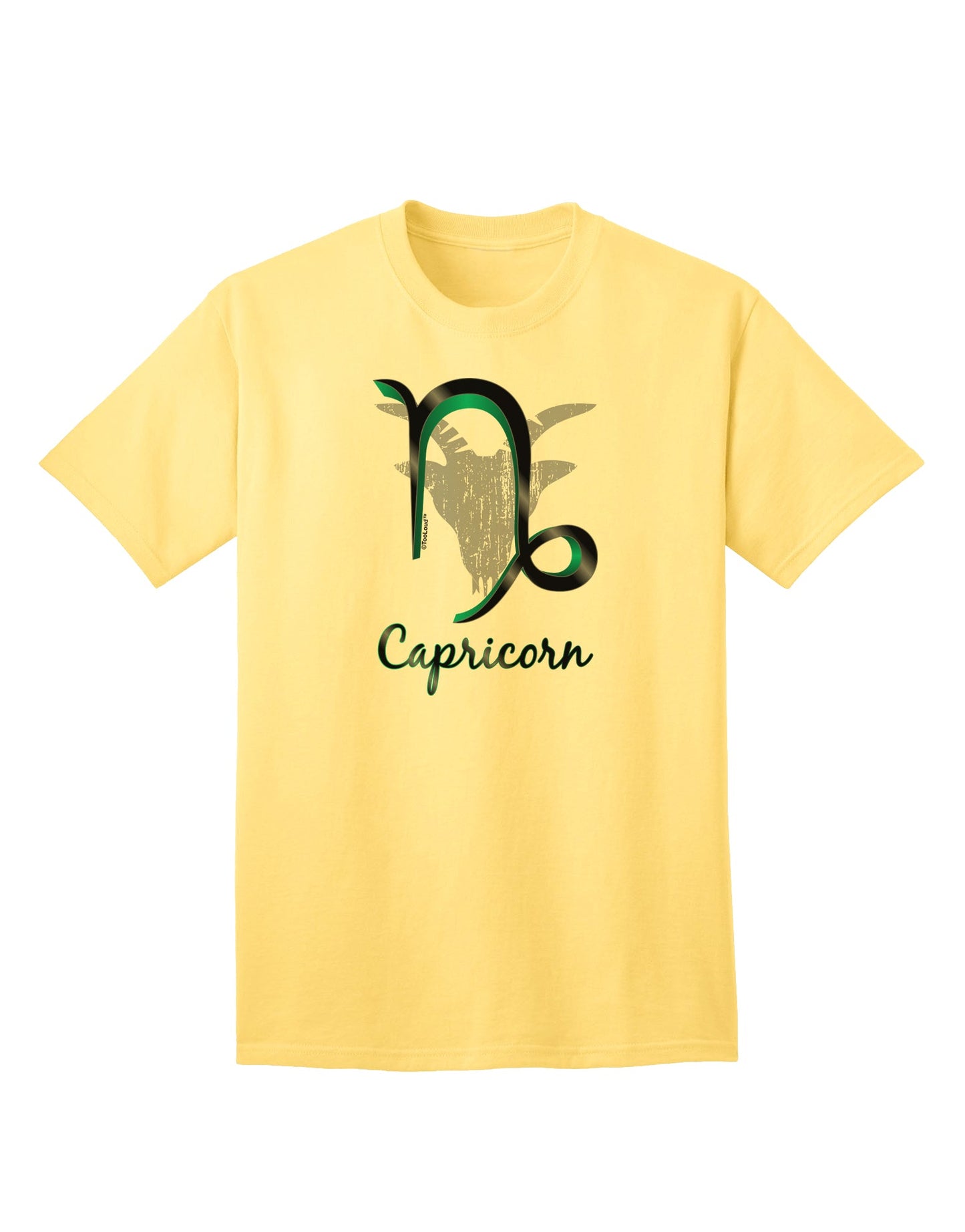 Capricorn Symbol Adult T-Shirt-unisex t-shirt-TooLoud-Yellow-Small-Davson Sales