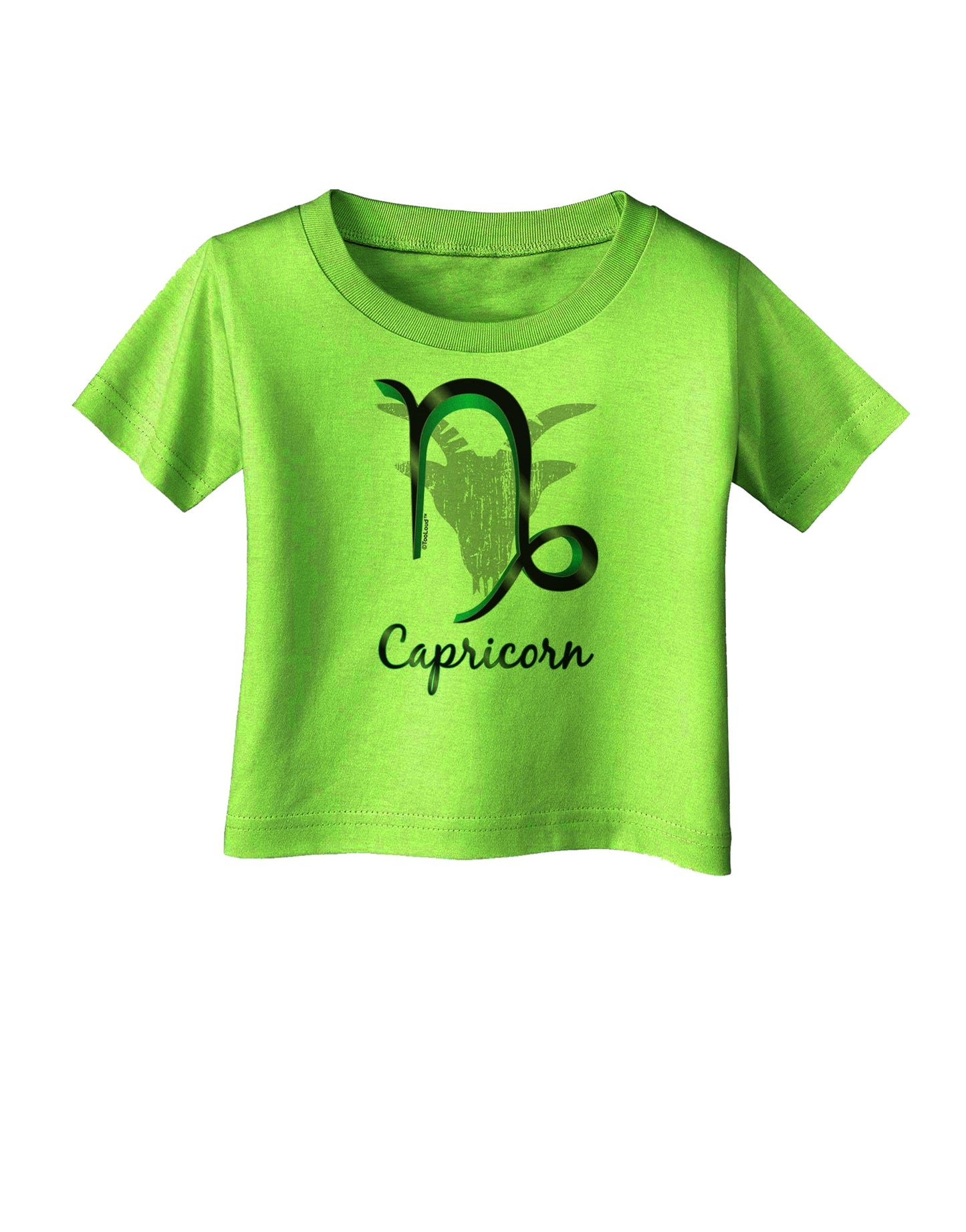 Capricorn Symbol Infant T-Shirt-Infant T-Shirt-TooLoud-Lime-Green-06-Months-Davson Sales