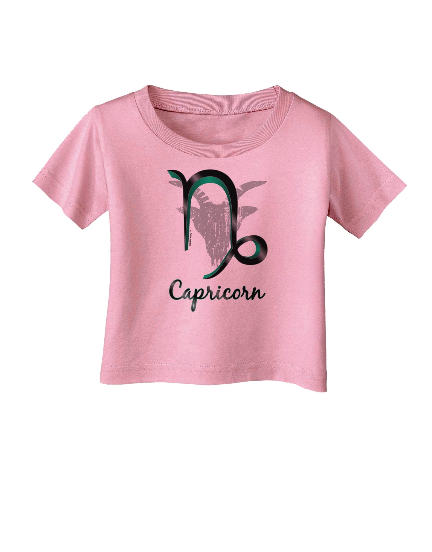 Capricorn Symbol Infant T-Shirt-Infant T-Shirt-TooLoud-Candy-Pink-06-Months-Davson Sales