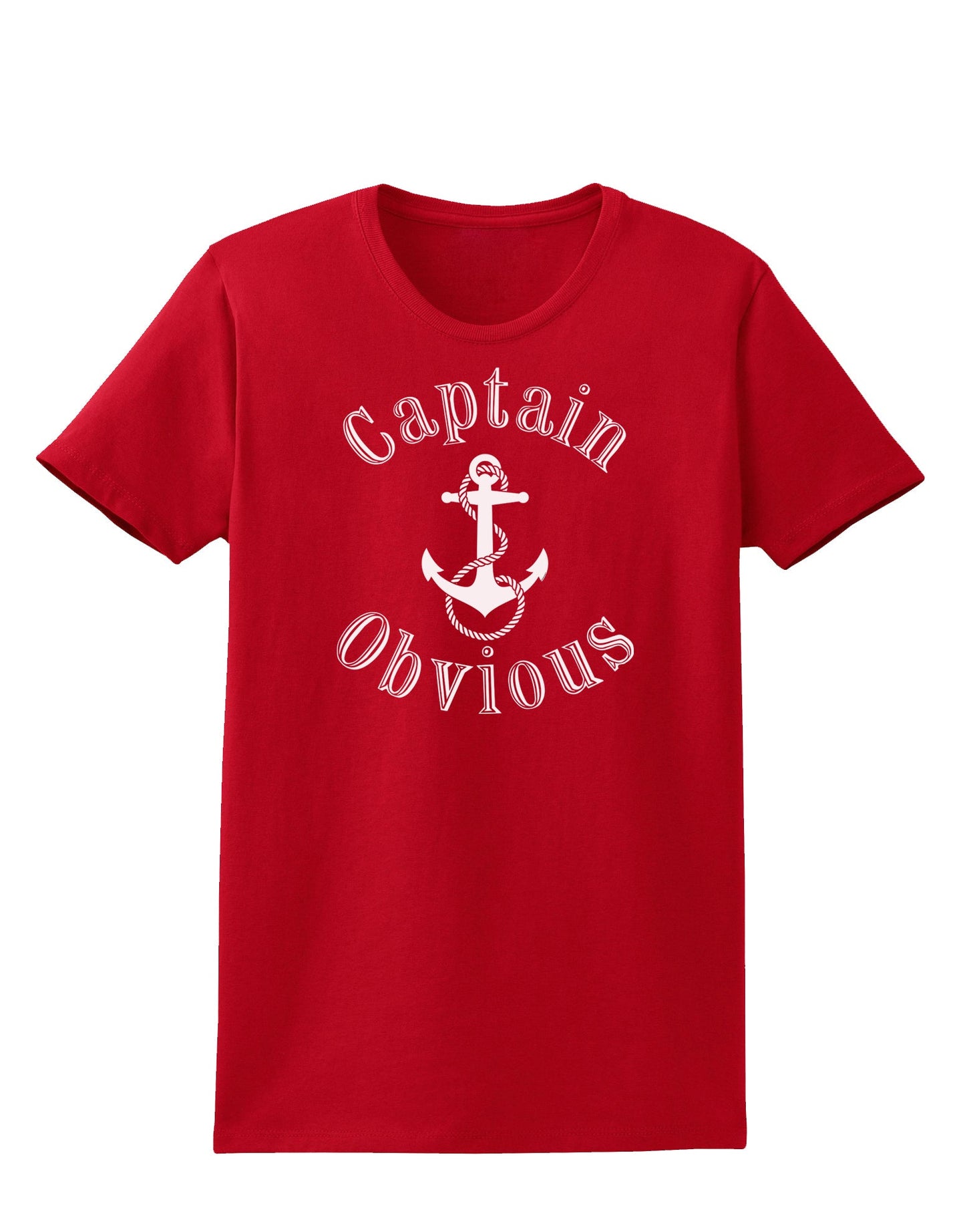Captain Obvious Funny Womens Dark T-Shirt-TooLoud-Red-X-Small-Davson Sales