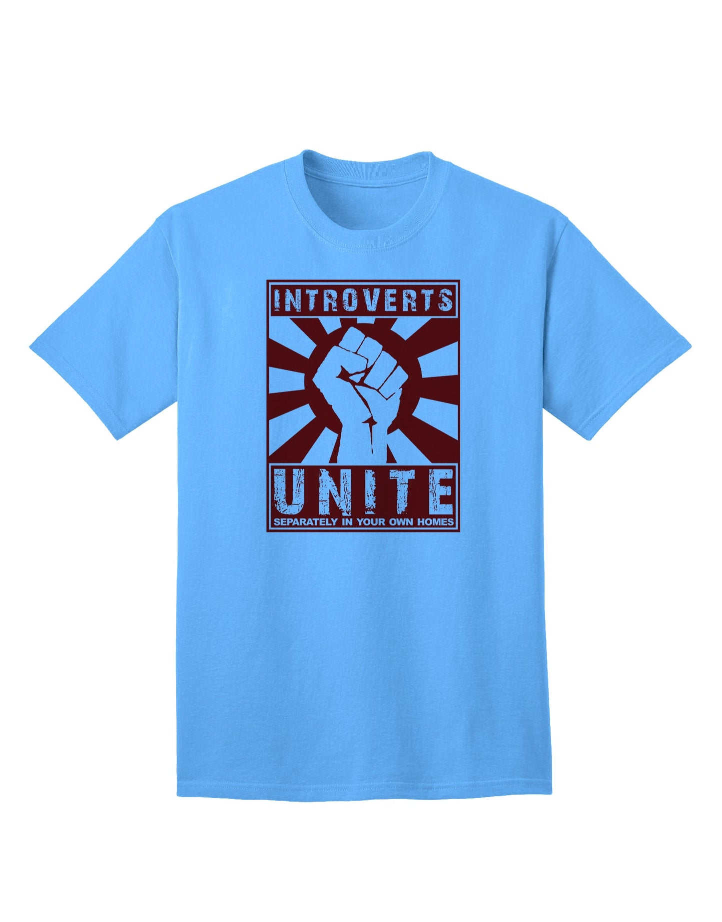 Captivating Adult T-Shirt: Uniting Introverts with Humorous Appeal, Crafted by TooLoud-Mens T-shirts-TooLoud-Aquatic-Blue-Small-Davson Sales
