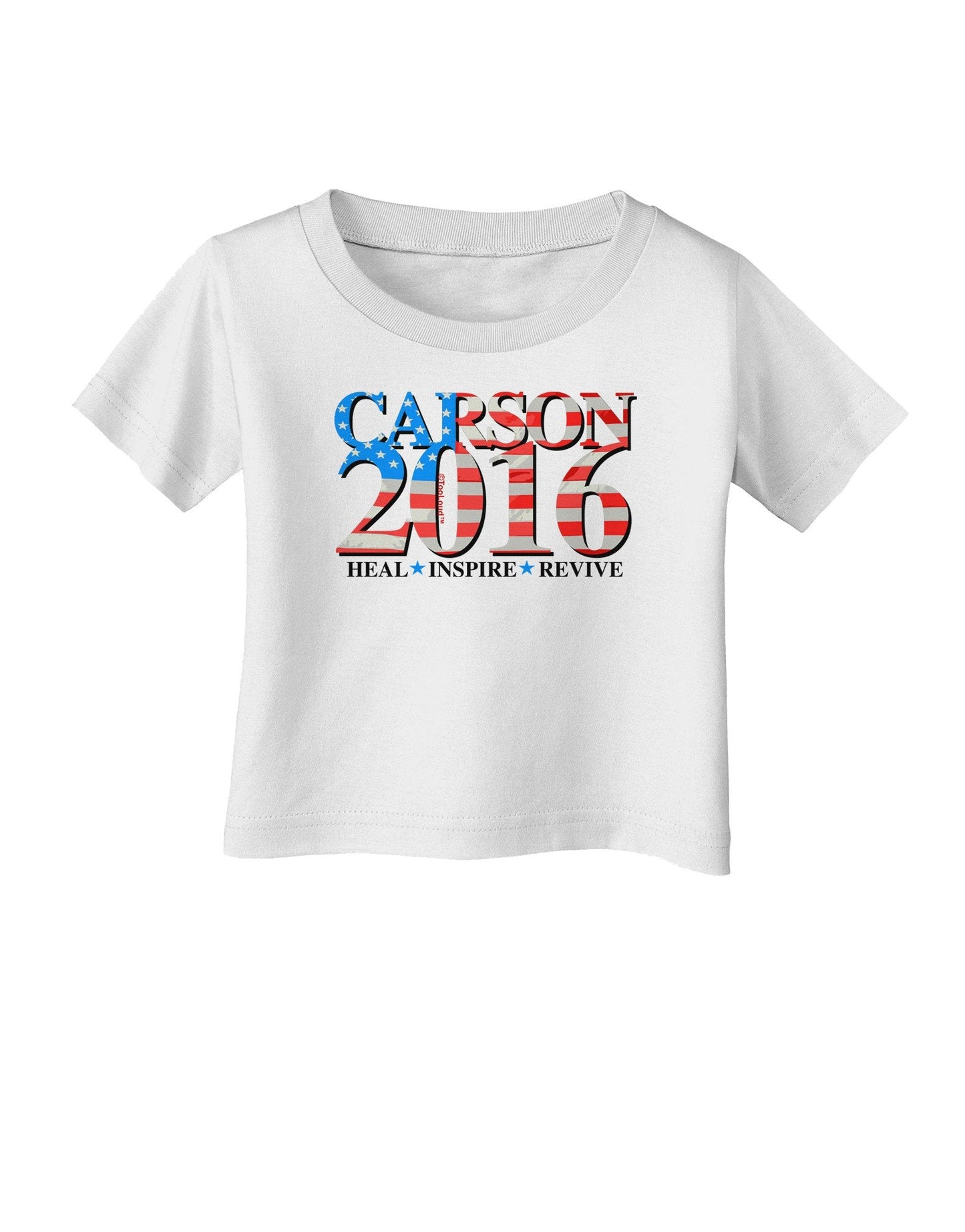 Carson Flag Slogan Infant T-Shirt-Infant T-Shirt-TooLoud-White-18-Months-Davson Sales