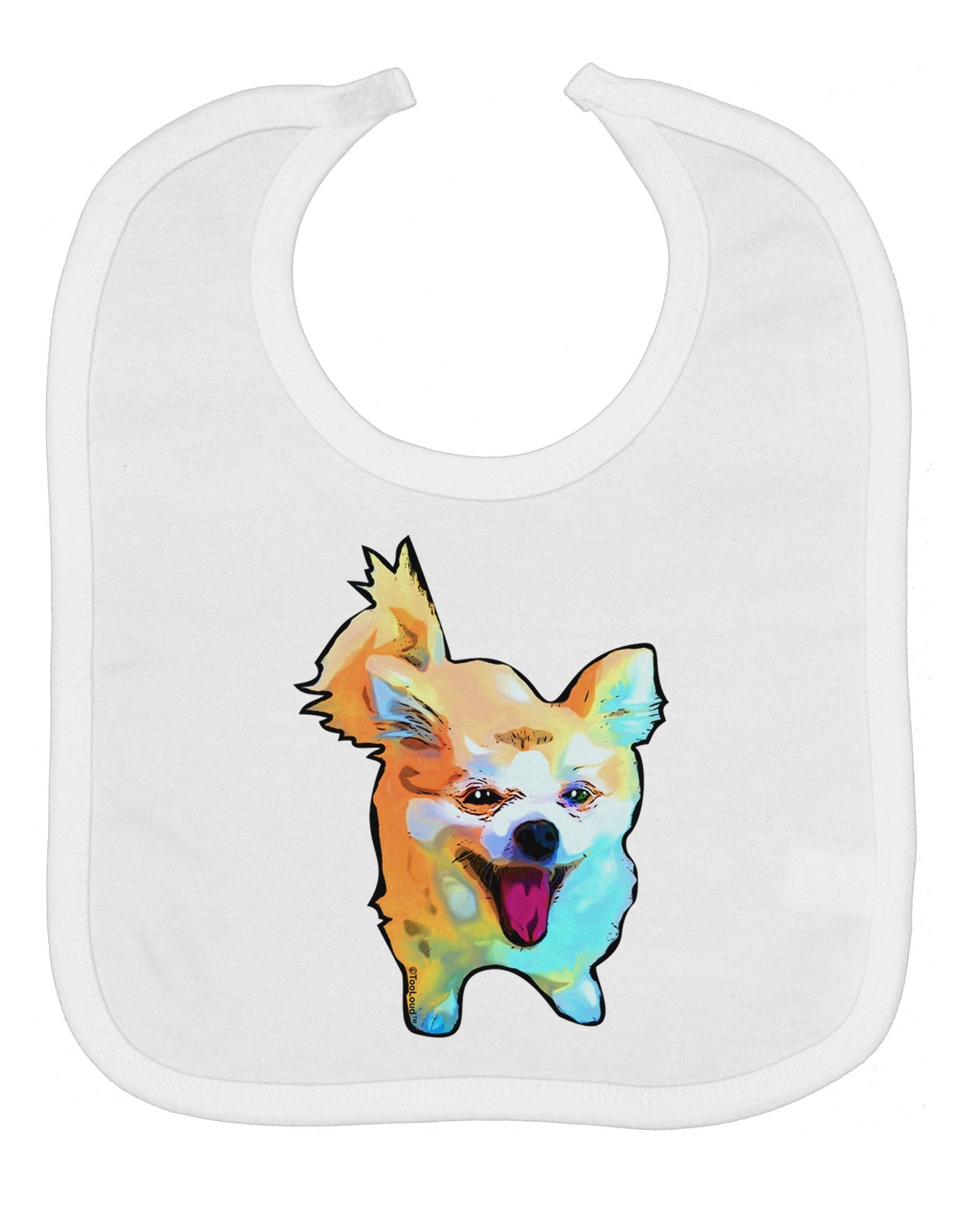 Cartoon Pomeranian Baby Bib