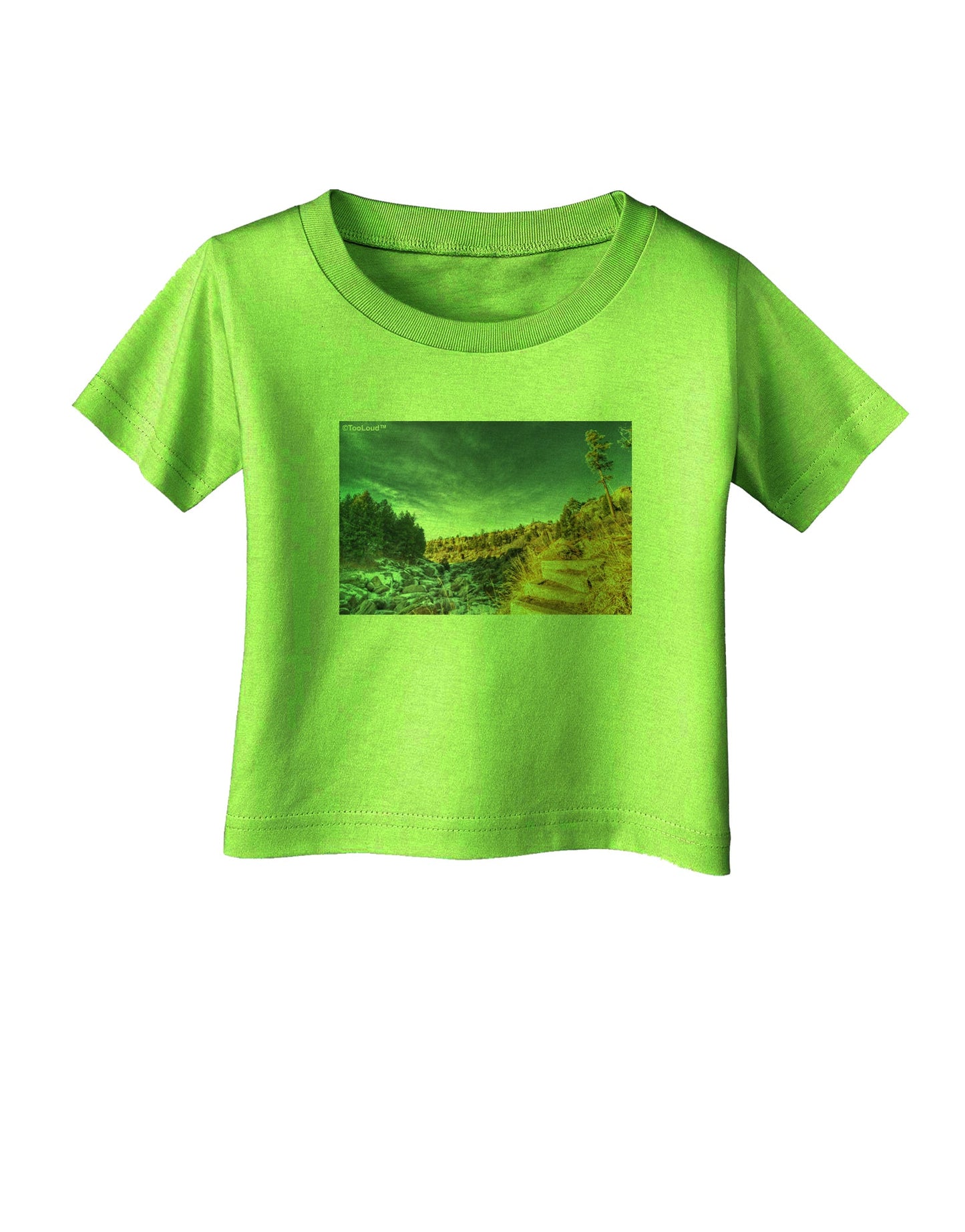 Castlewood Canyon Infant T-Shirt-Infant T-Shirt-TooLoud-Lime-Green-06-Months-Davson Sales