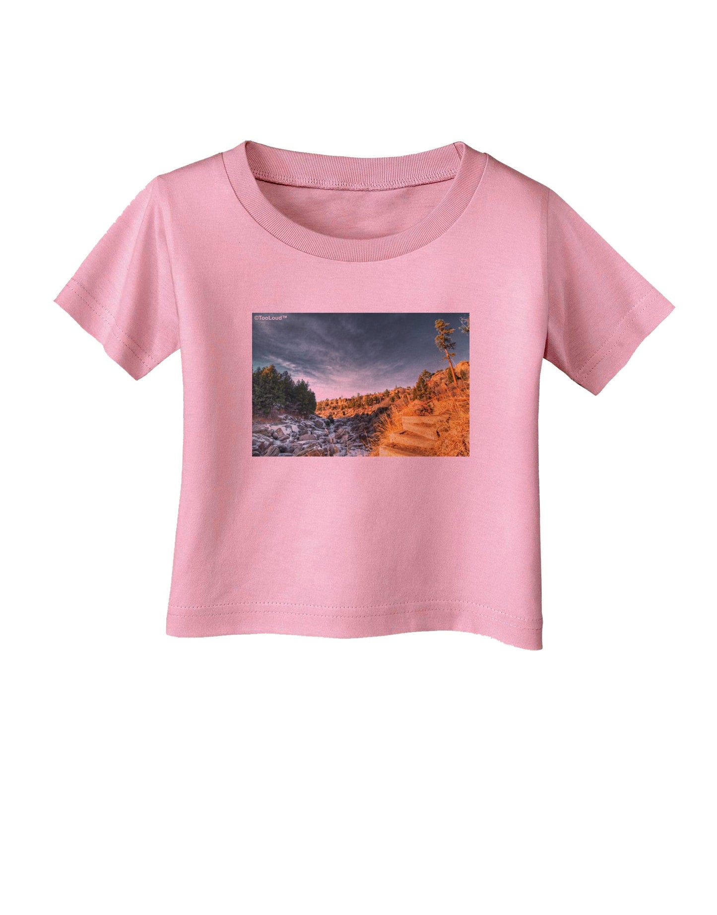 Castlewood Canyon Infant T-Shirt-Infant T-Shirt-TooLoud-Candy-Pink-06-Months-Davson Sales