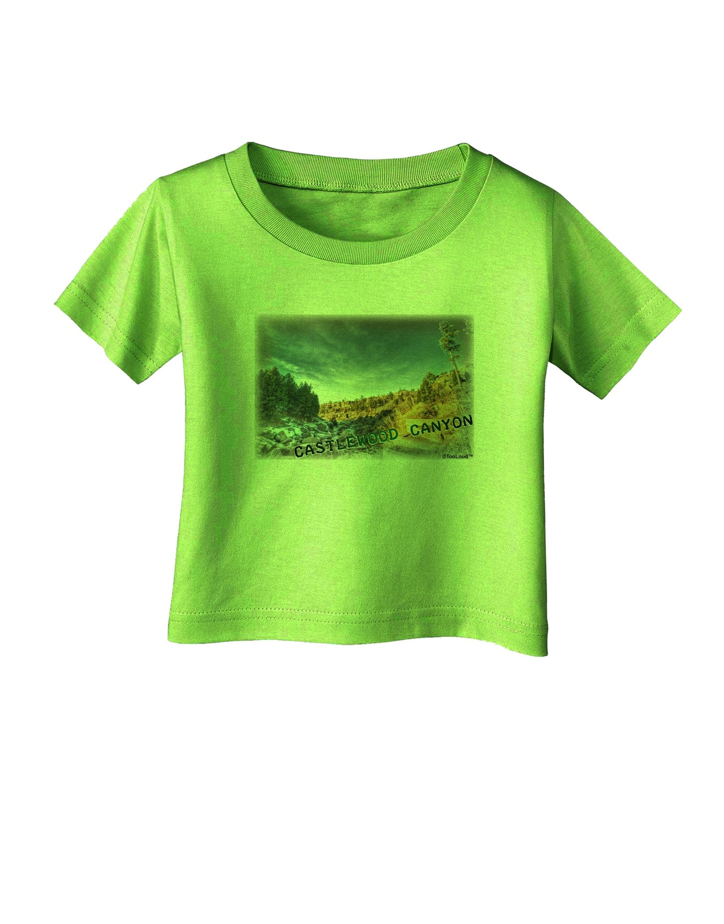 Castlewood Canyon Old Photo Infant T-Shirt-Infant T-Shirt-TooLoud-Lime-Green-06-Months-Davson Sales